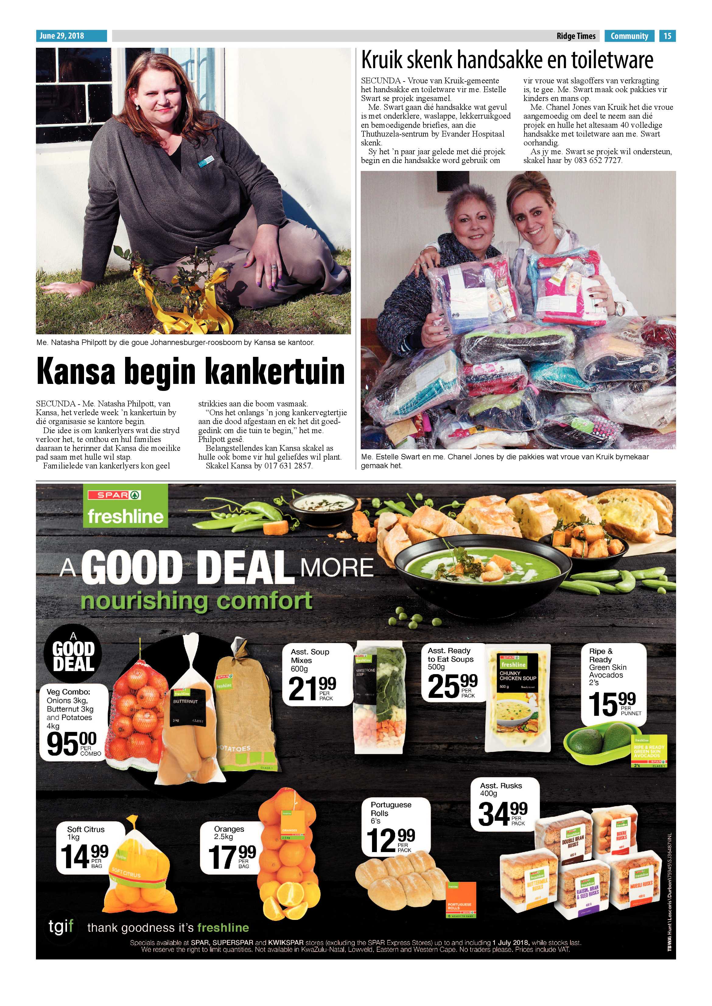 Ridge Times 29 June 2018 page 15