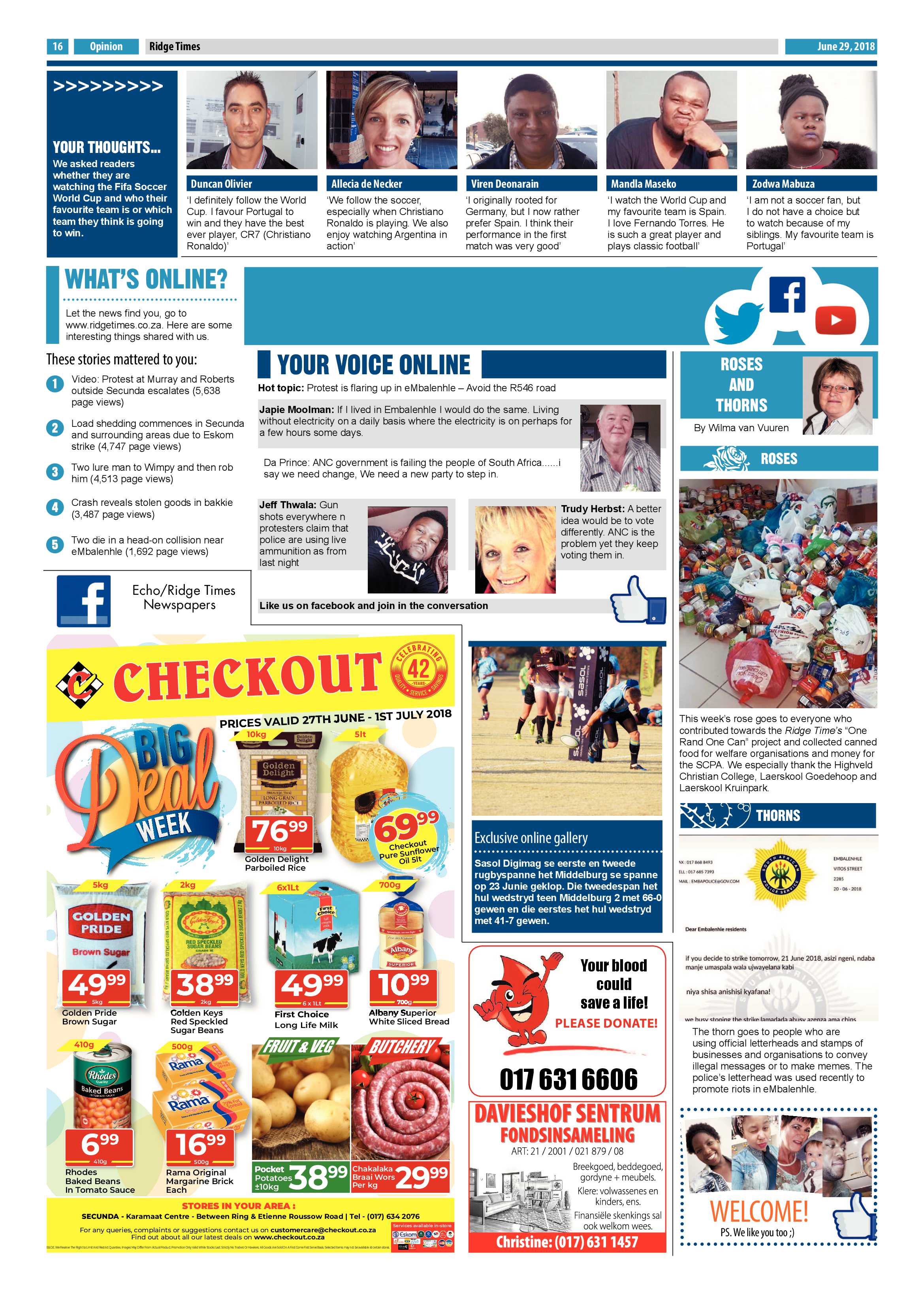 Ridge Times 29 June 2018 page 16