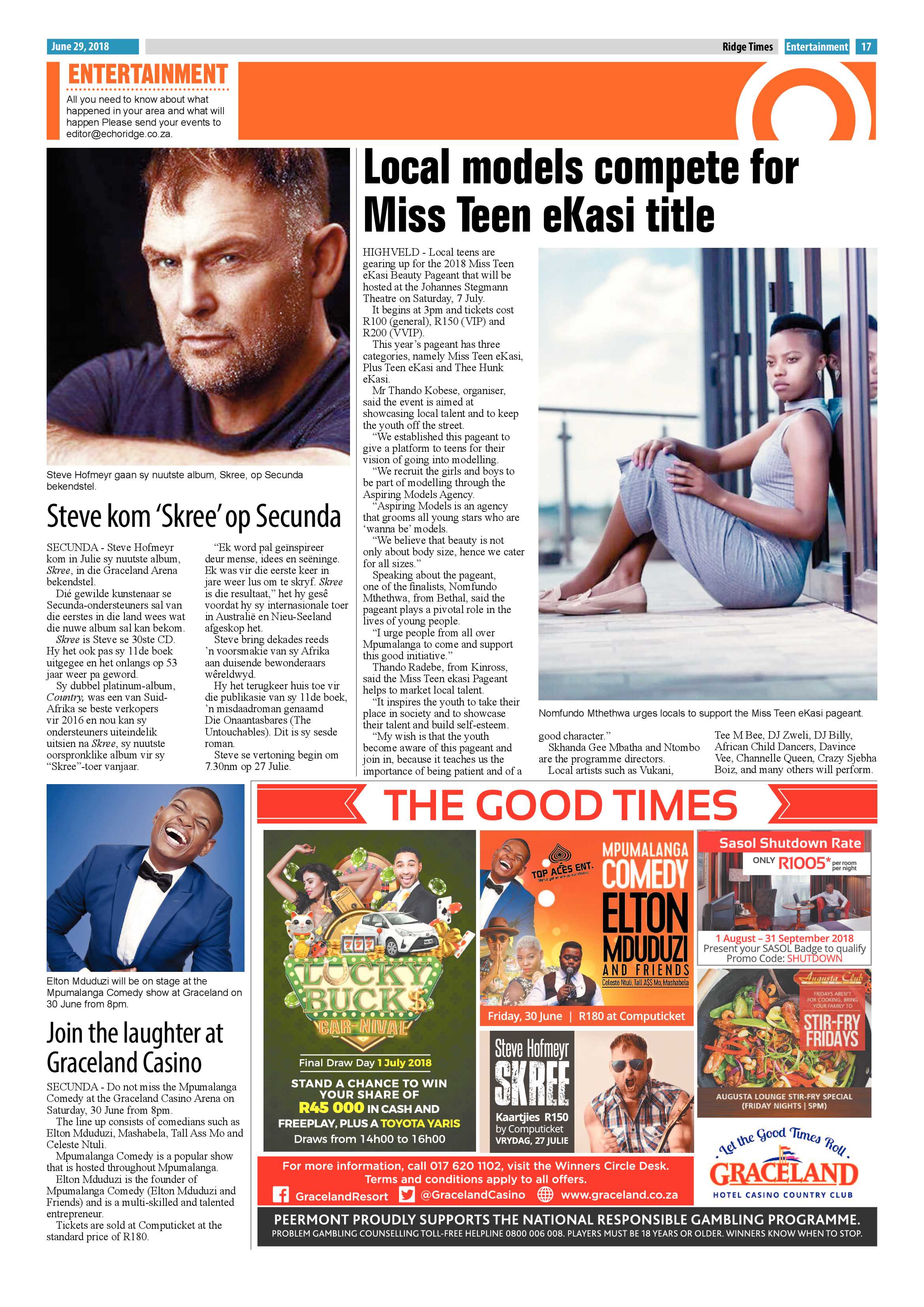 Ridge Times 29 June 2018 page 17
