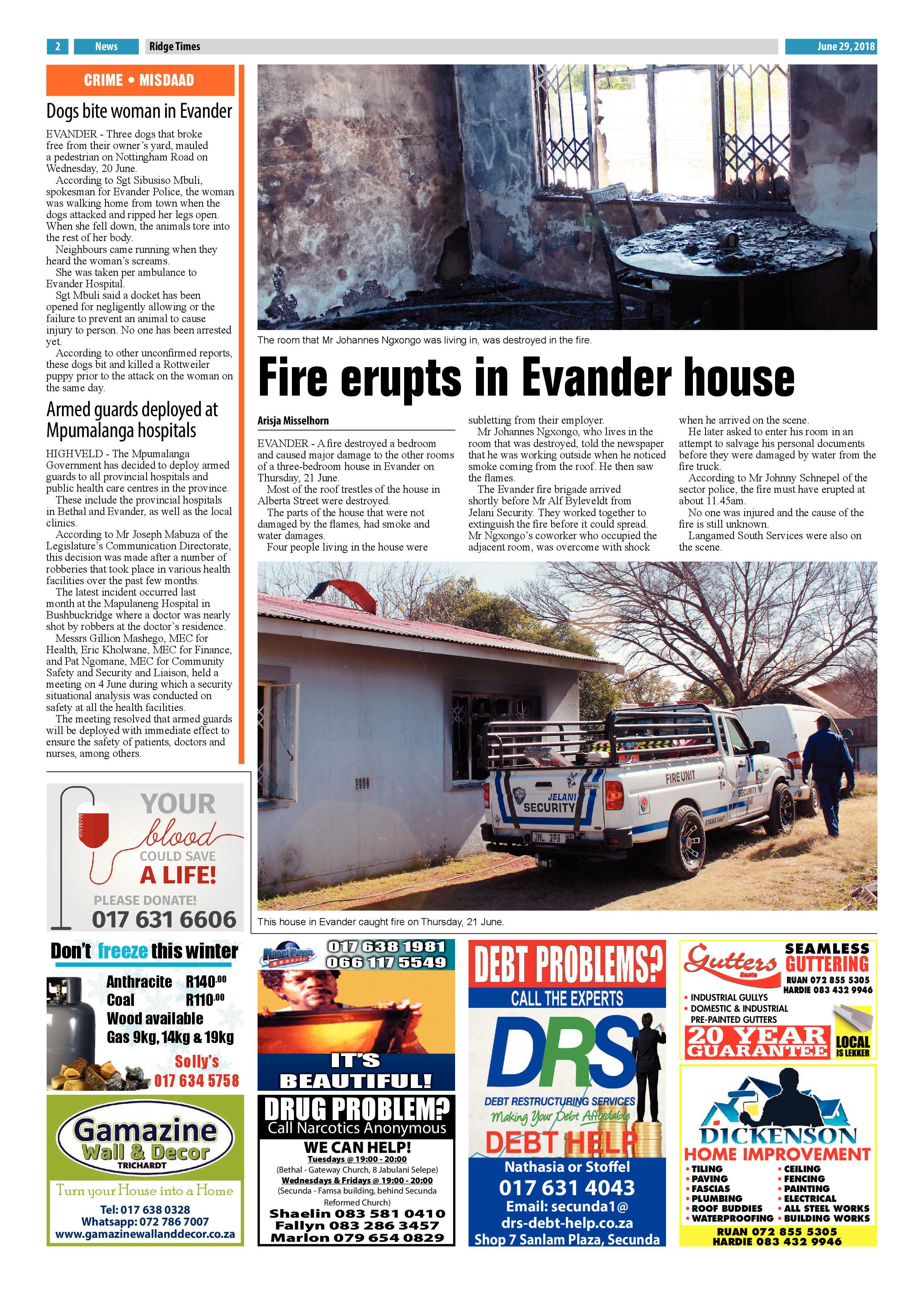 Ridge Times 29 June 2018 page 2