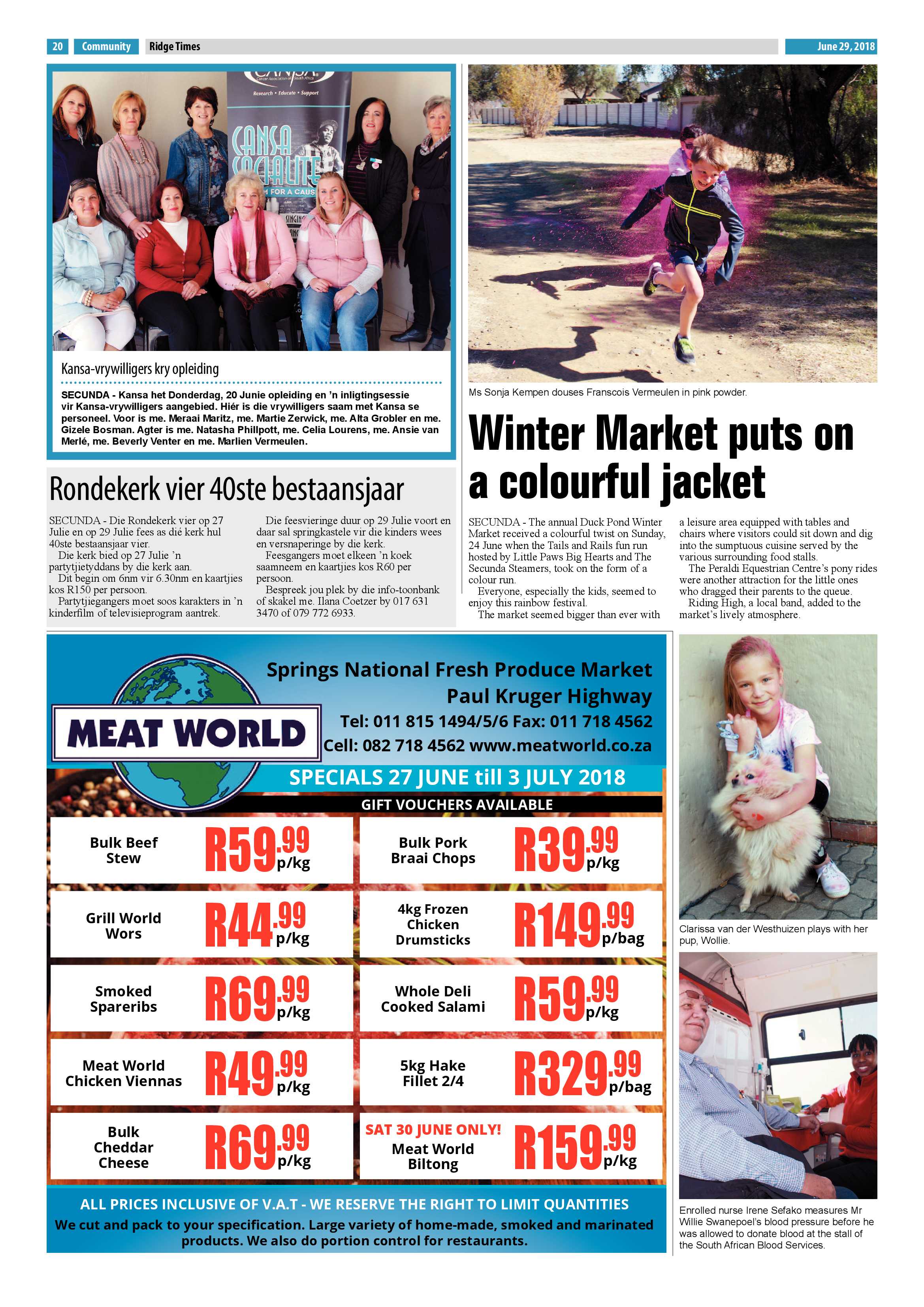 Ridge Times 29 June 2018 page 20