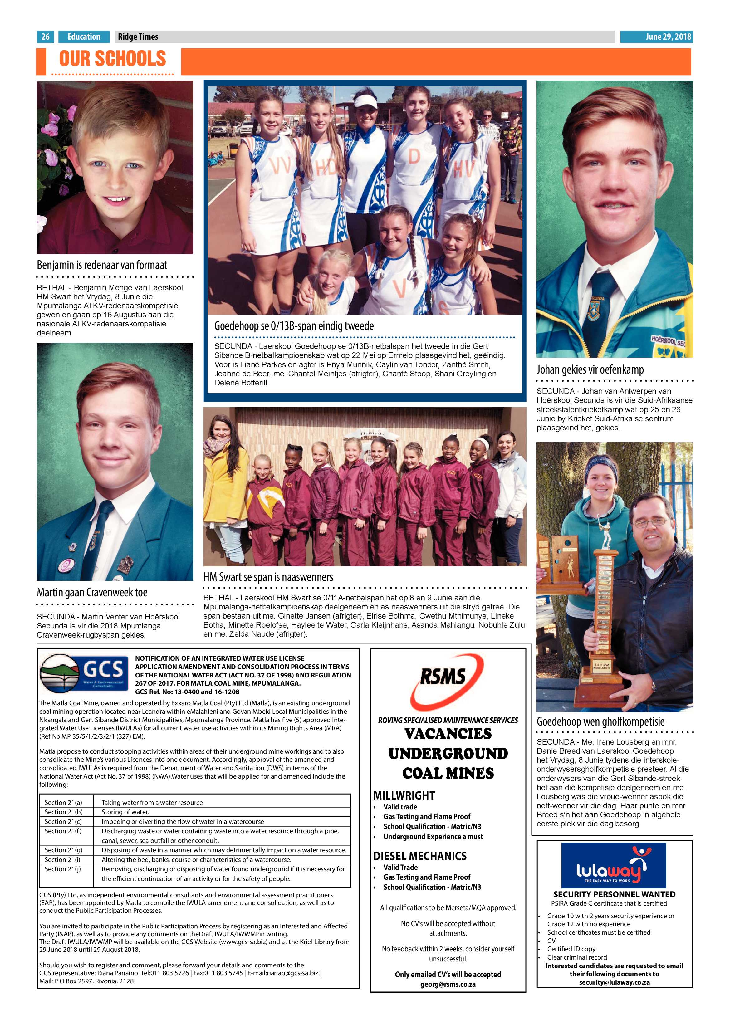 Ridge Times 29 June 2018 page 26