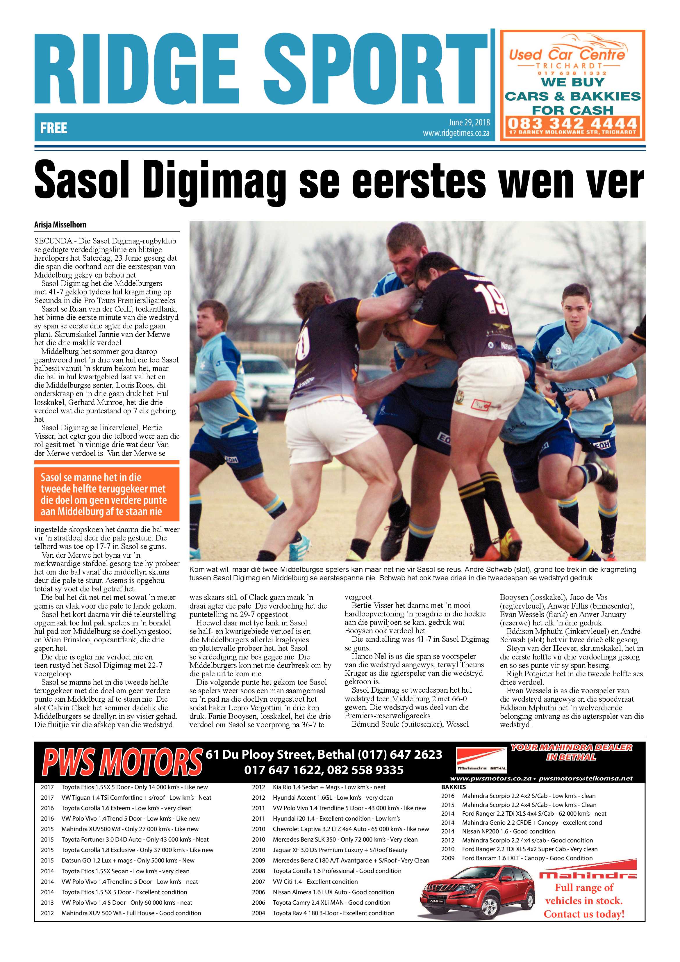 Ridge Times 29 June 2018 page 28
