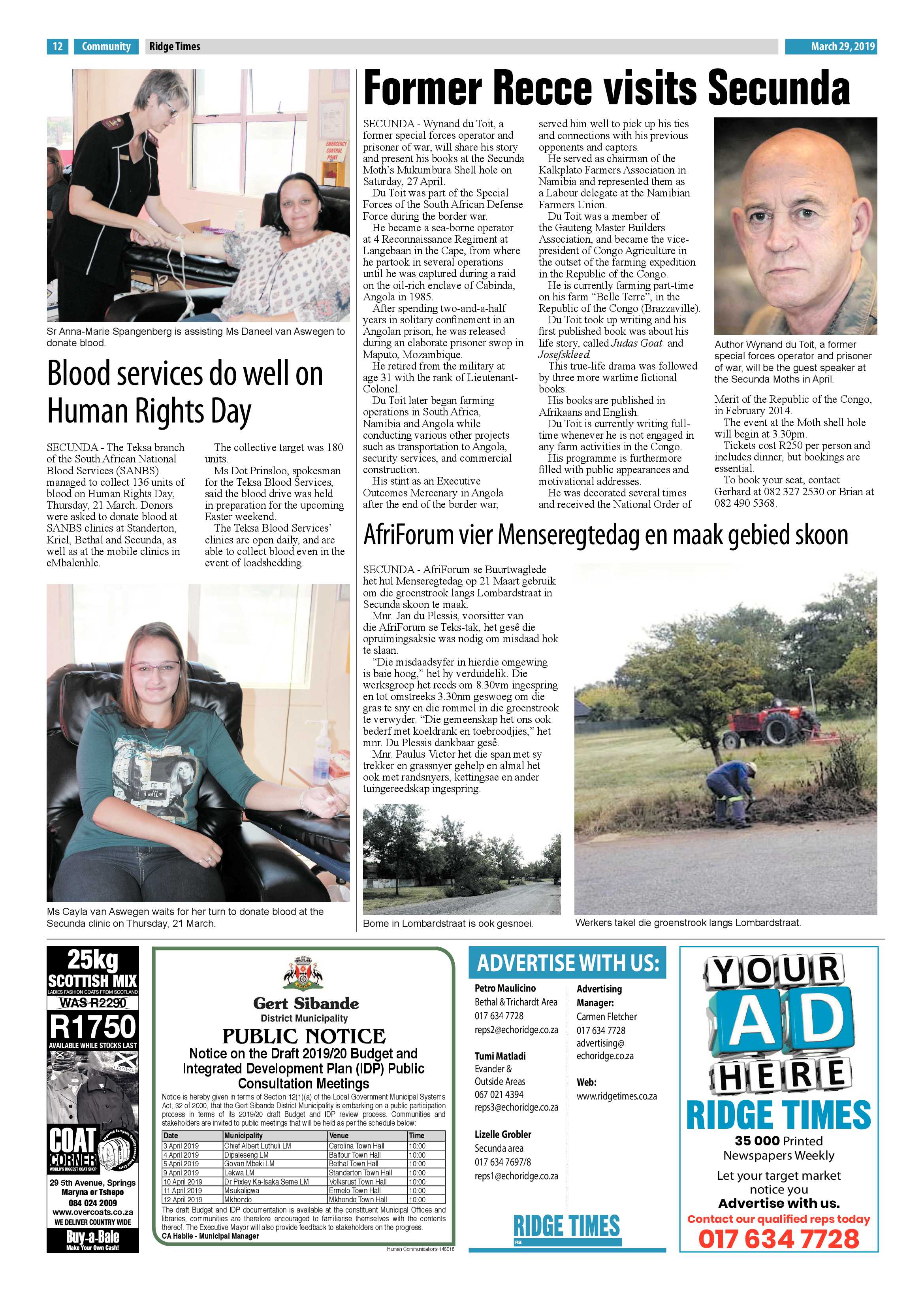 Ridge Times 29 March 2019 page 12