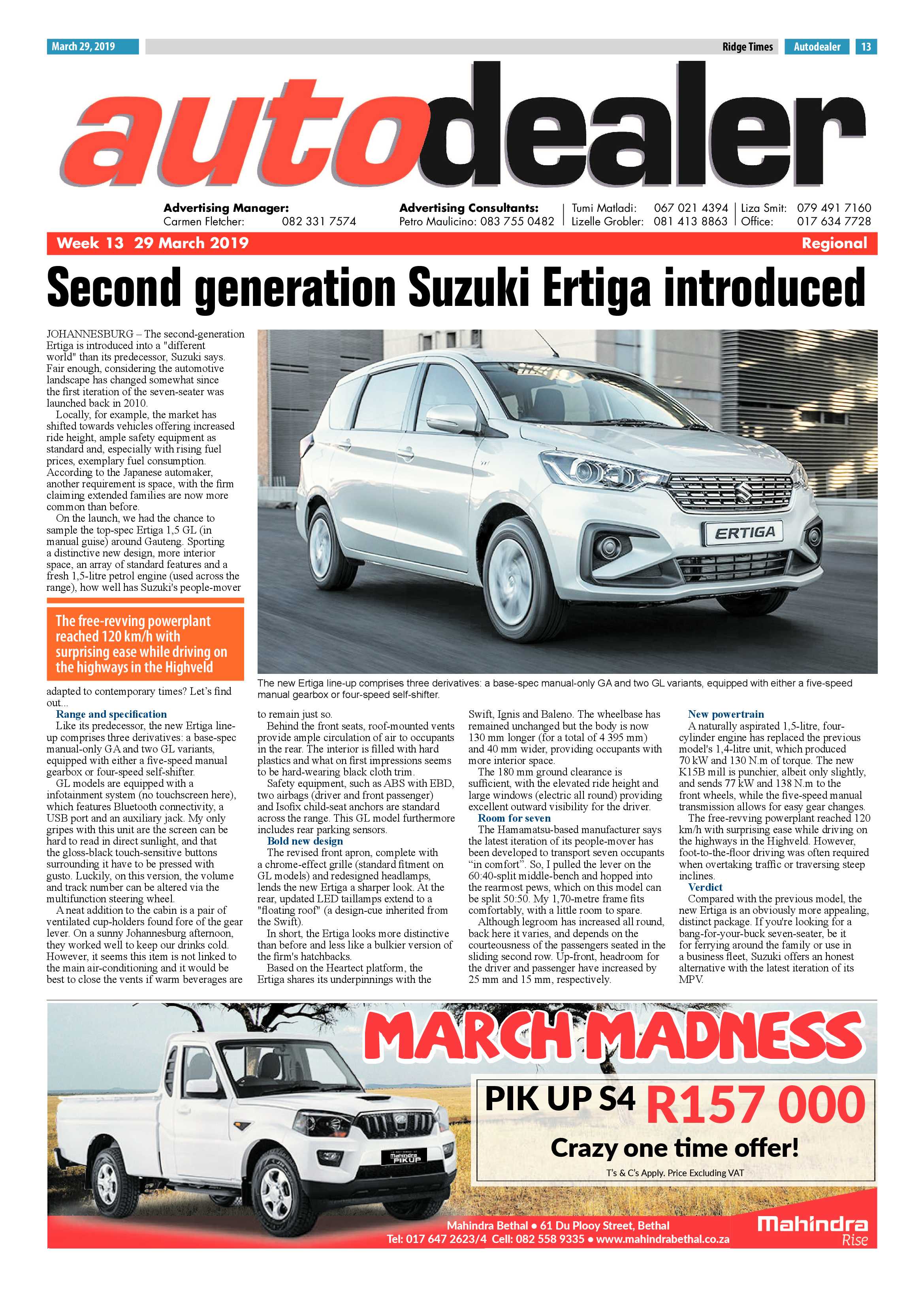 Ridge Times 29 March 2019 page 13
