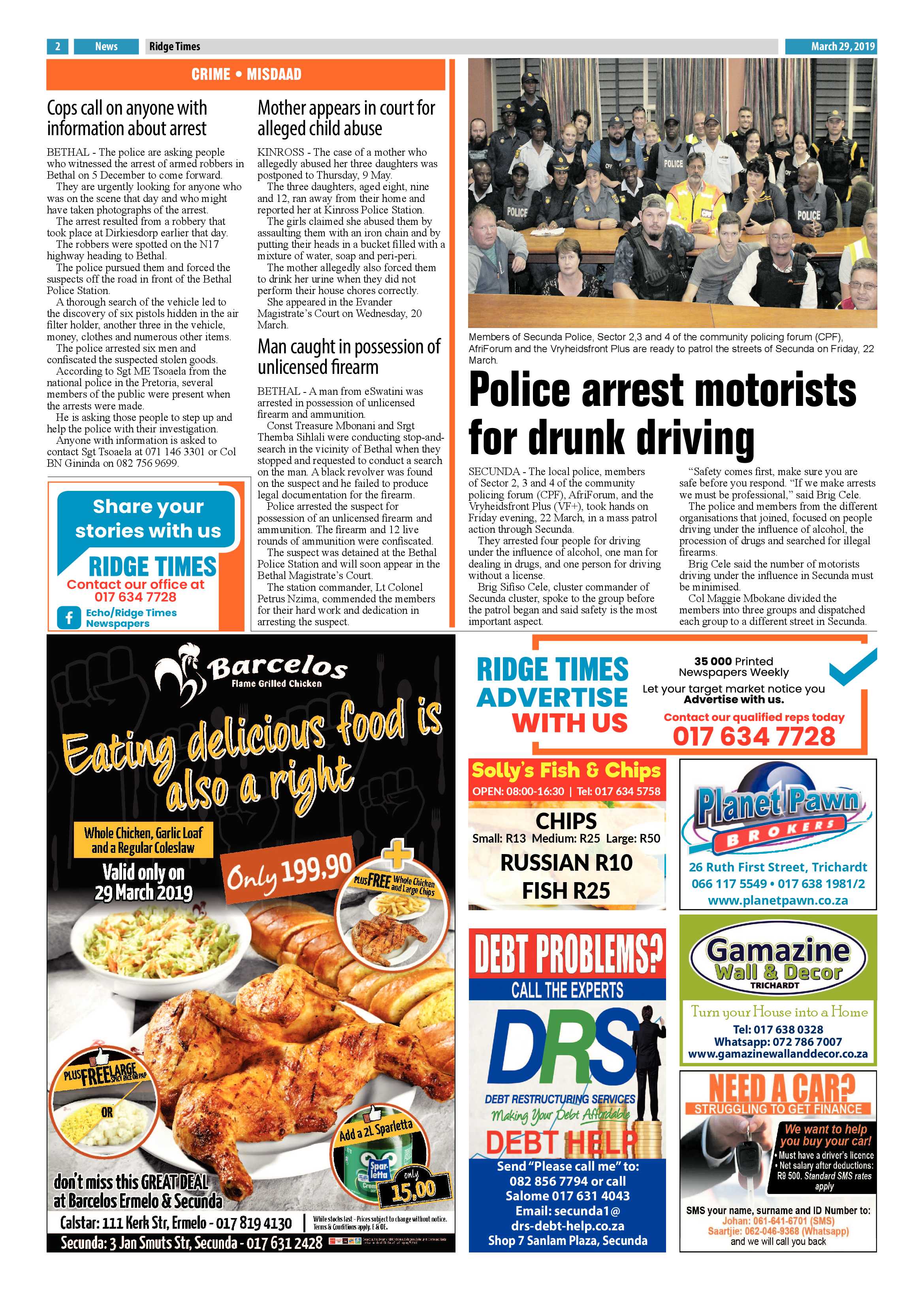 Ridge Times 29 March 2019 page 2