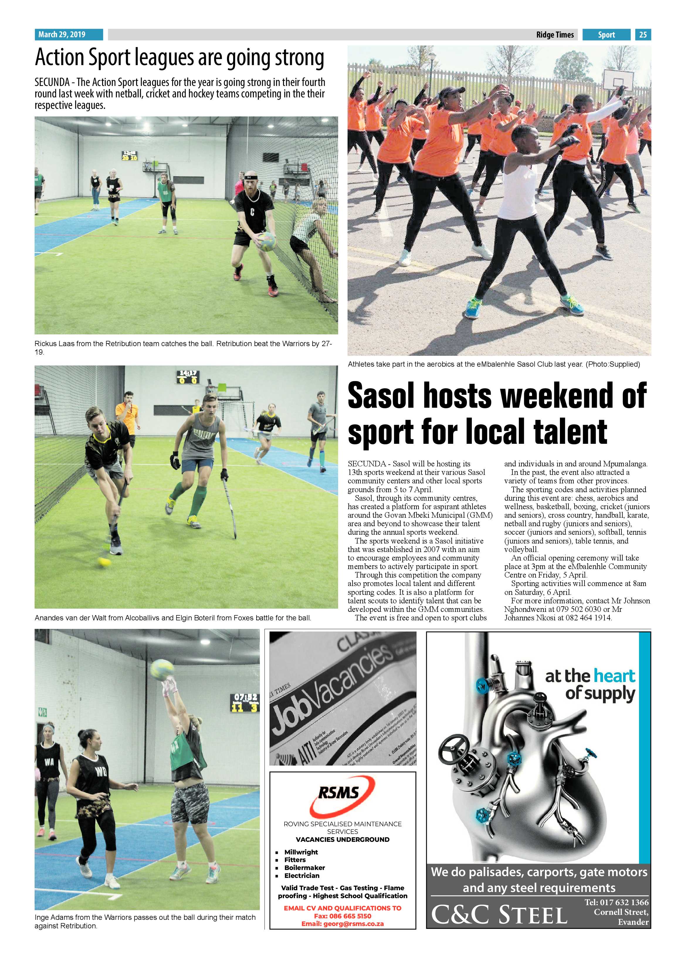 Ridge Times 29 March 2019 page 25