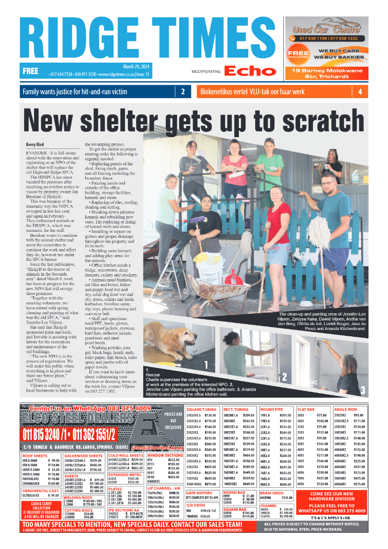 Ridge Times 29 March 2024 page 1