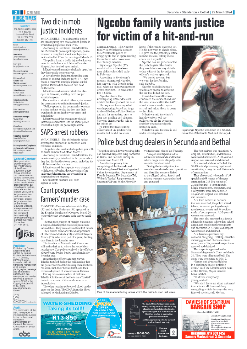 Ridge Times 29 March 2024 page 2