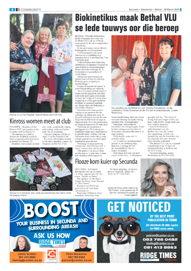 Ridge Times 29 March 2024 page 4