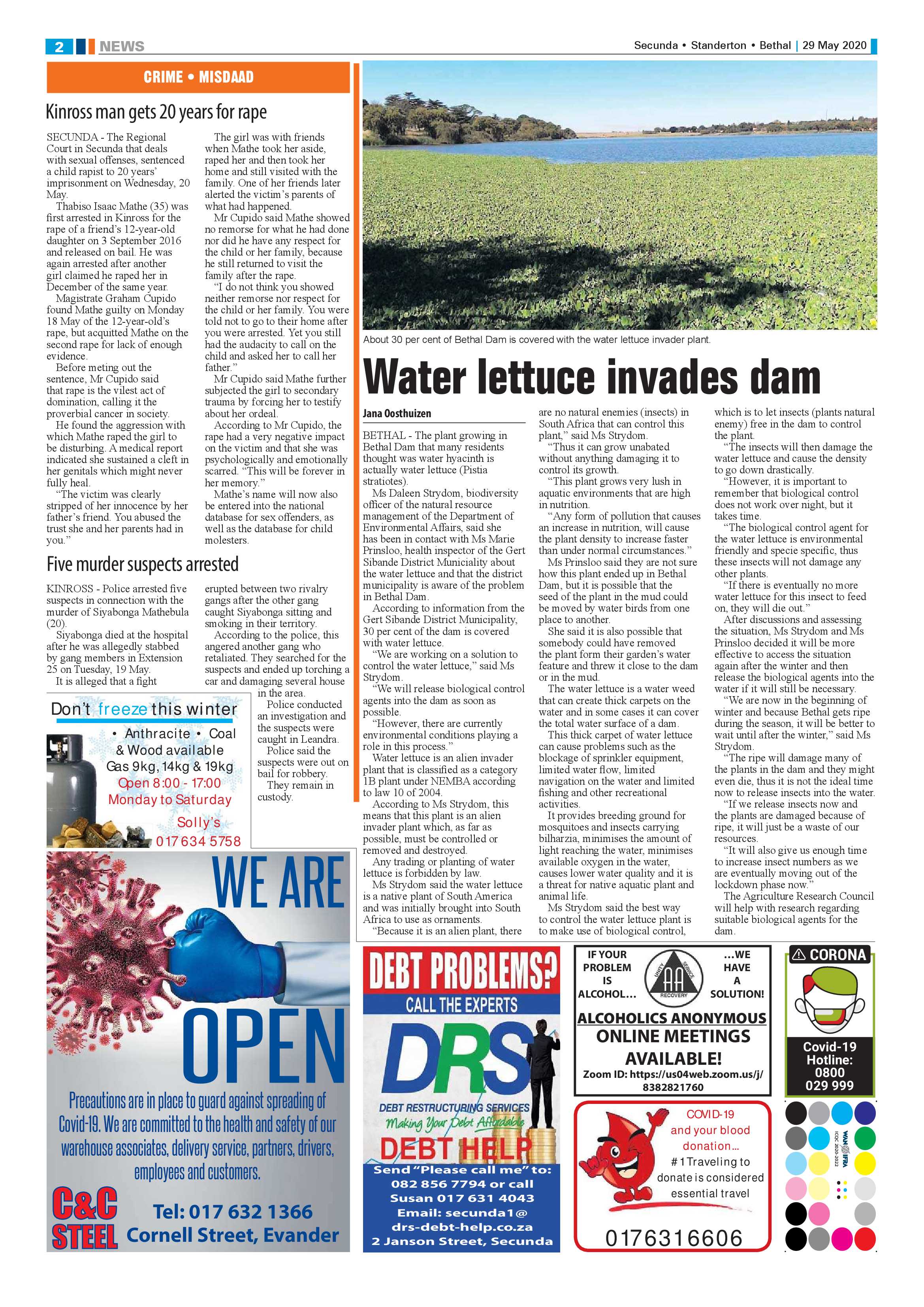 Ridge Times 29 May 2020 page 2
