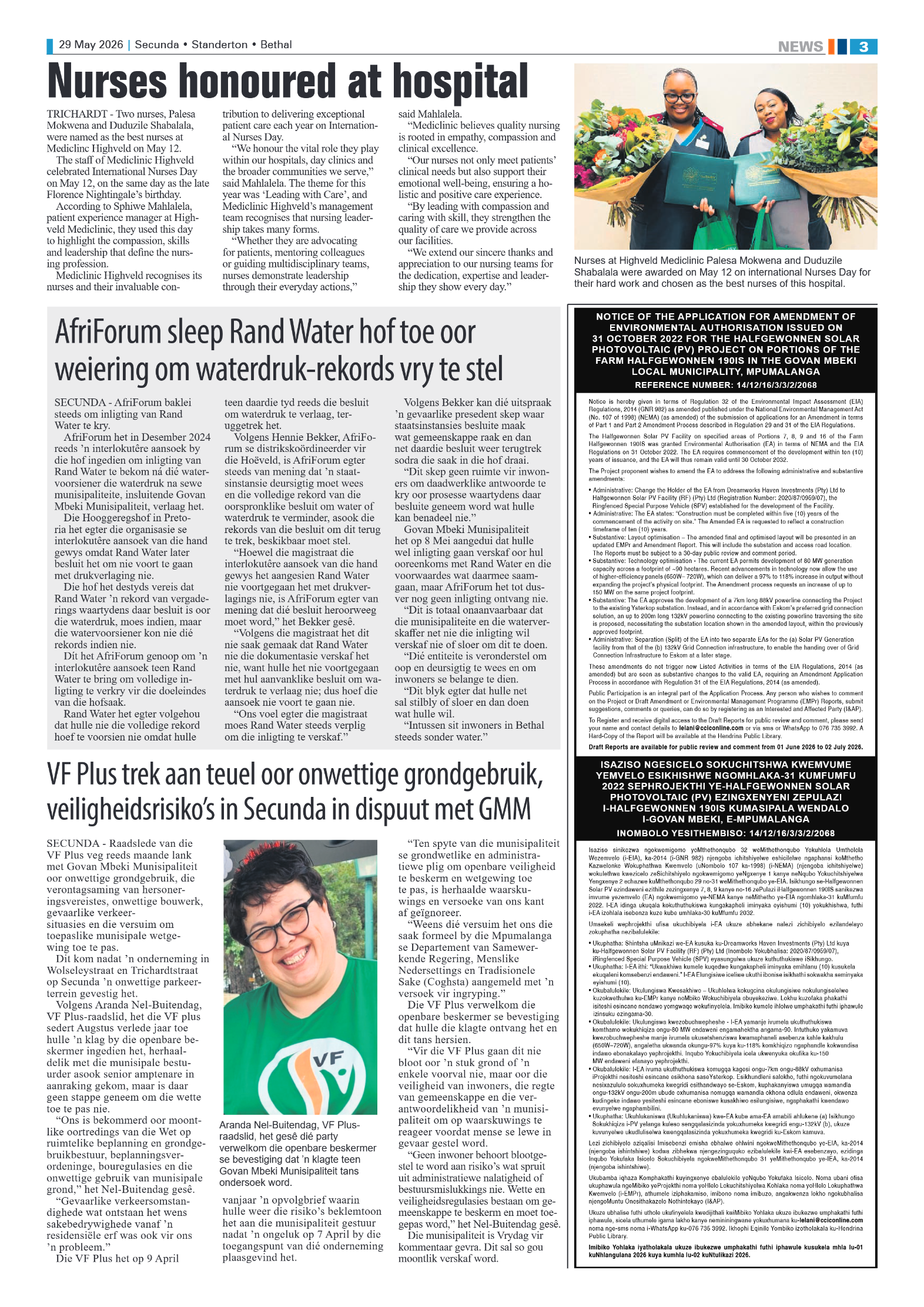 Ridge Times 29 May 2026 page 3