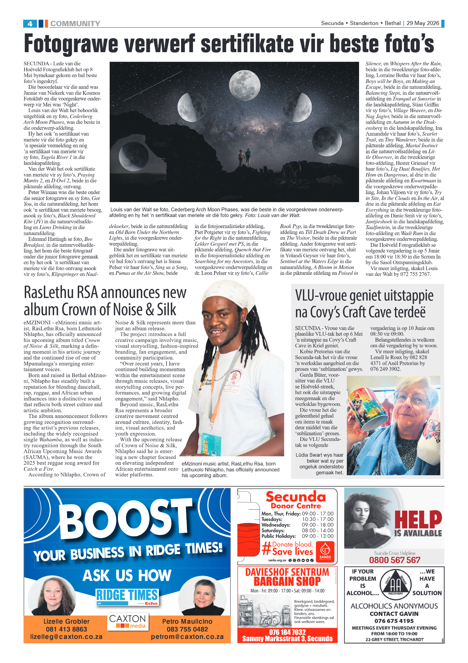 Ridge Times 29 May 2026 page 4