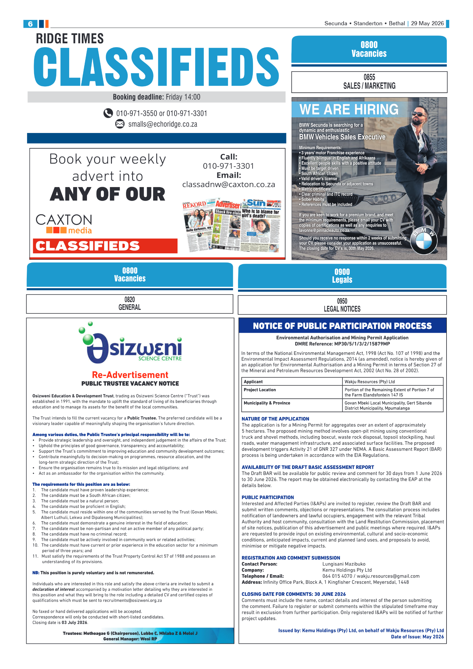 Ridge Times 29 May 2026 page 6