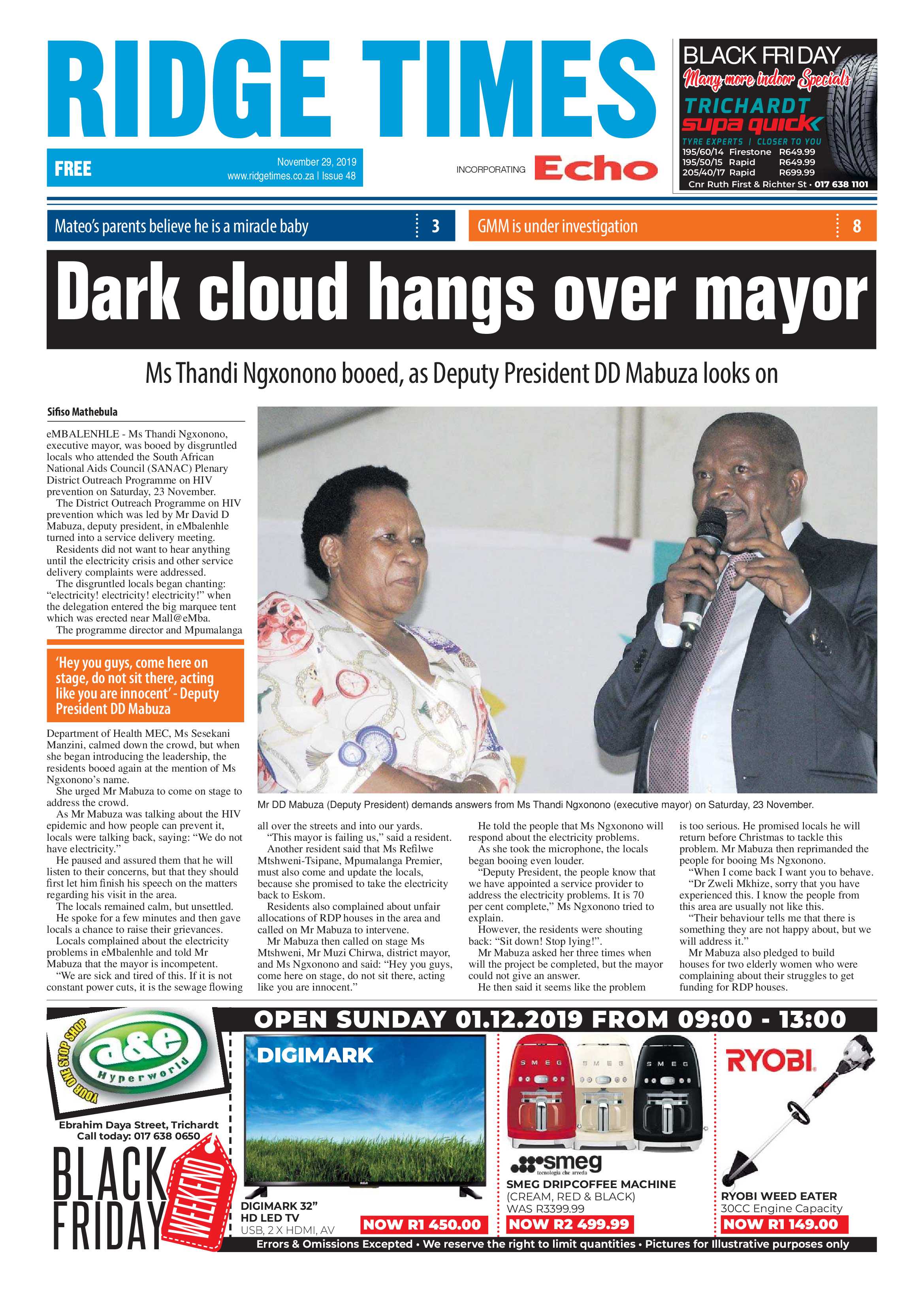 Ridge Times 29 November 2019 page 3
