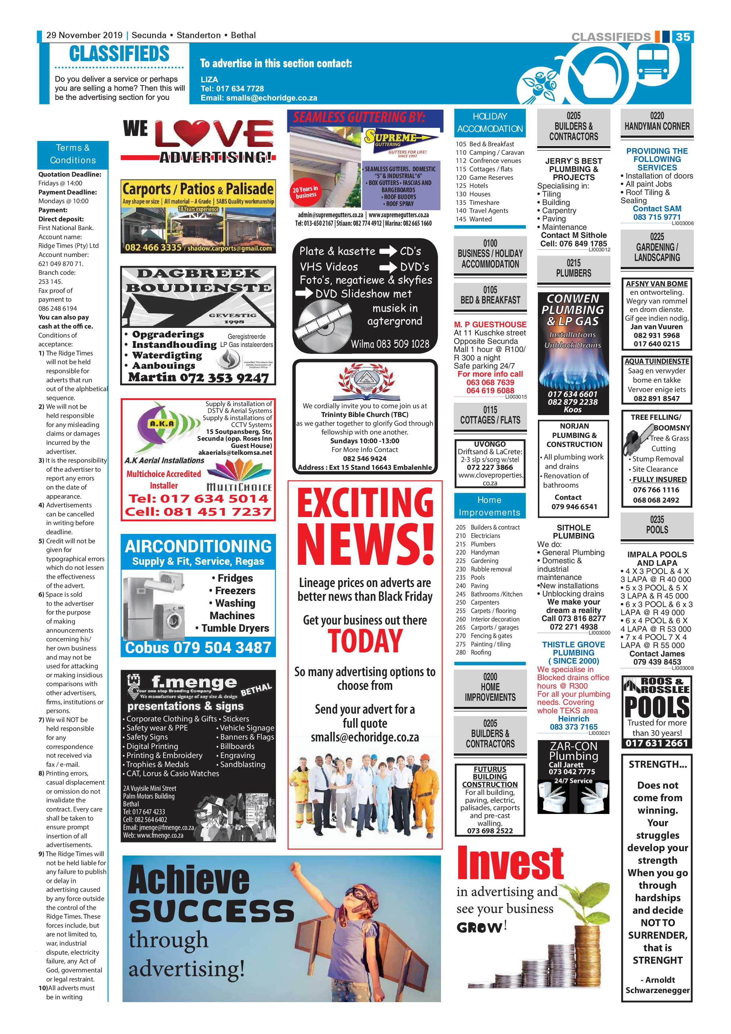Ridge Times 29 November 2019 page 36