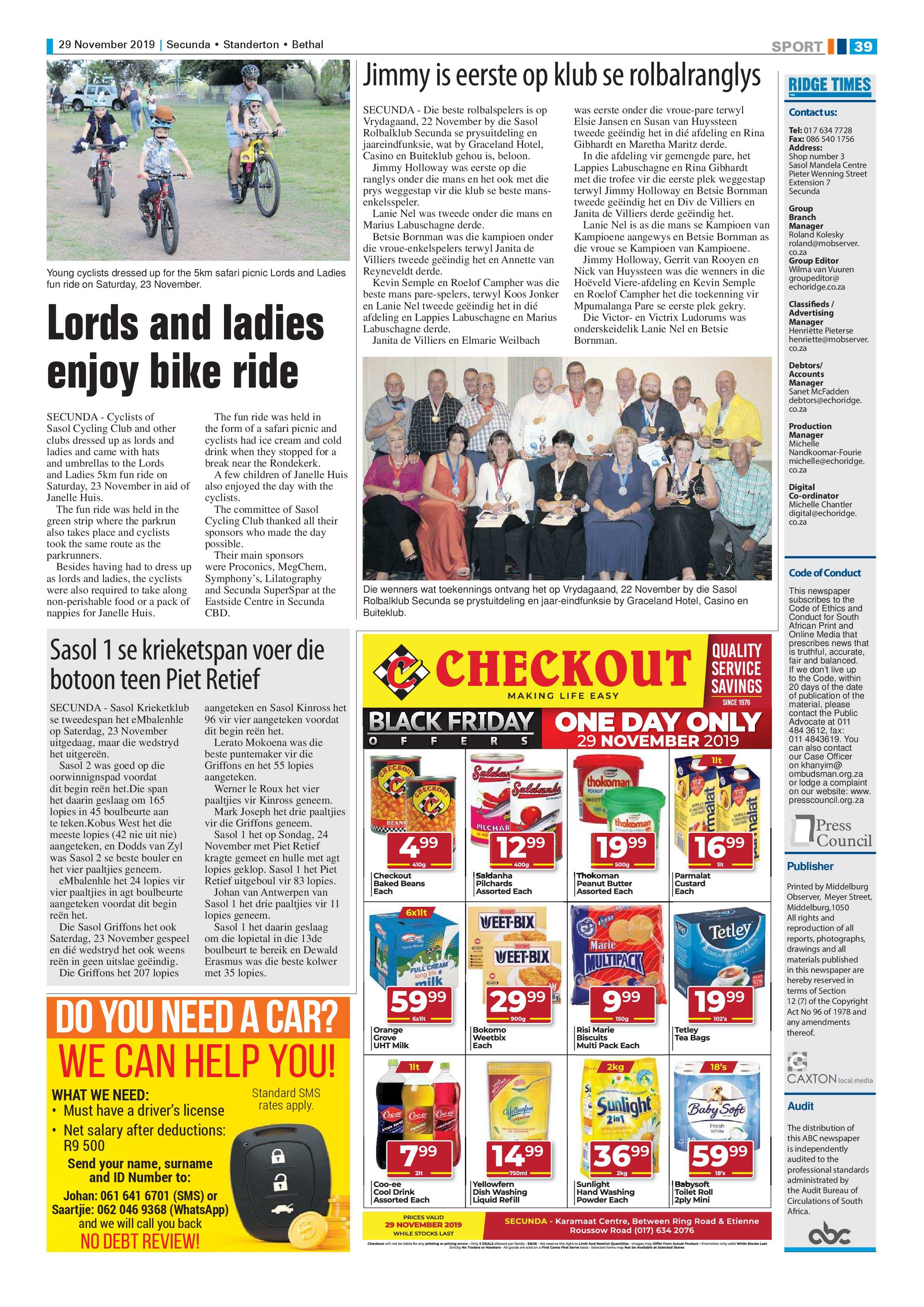 Ridge Times 29 November 2019 page 40