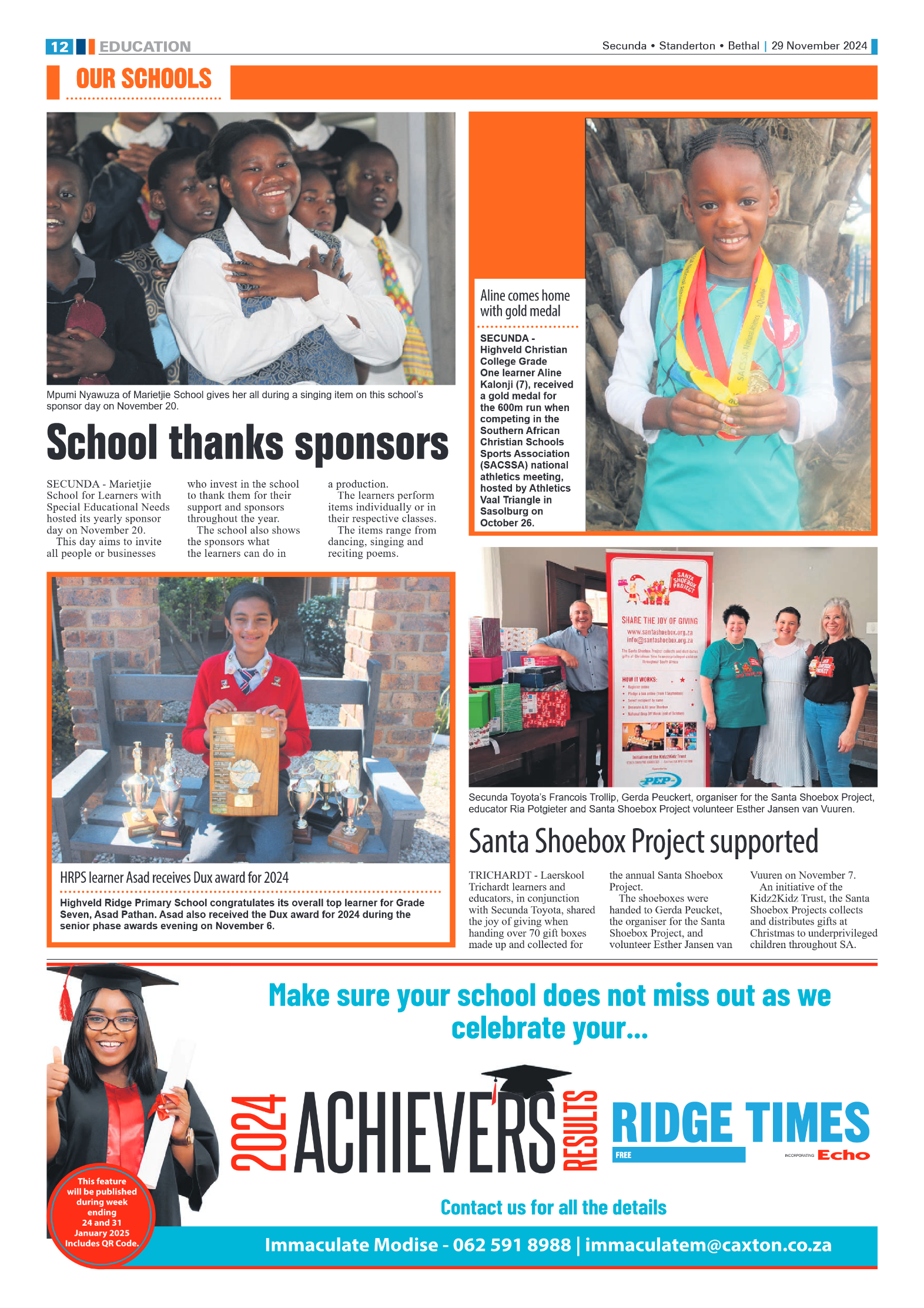 Ridge Times 29 November 2024 page 12