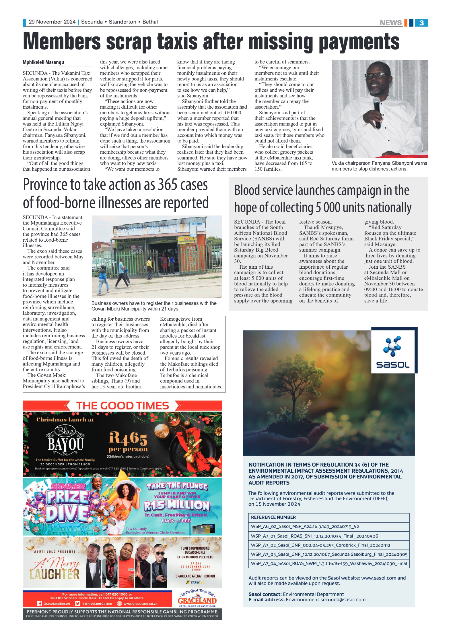 Ridge Times 29 November 2024 page 3