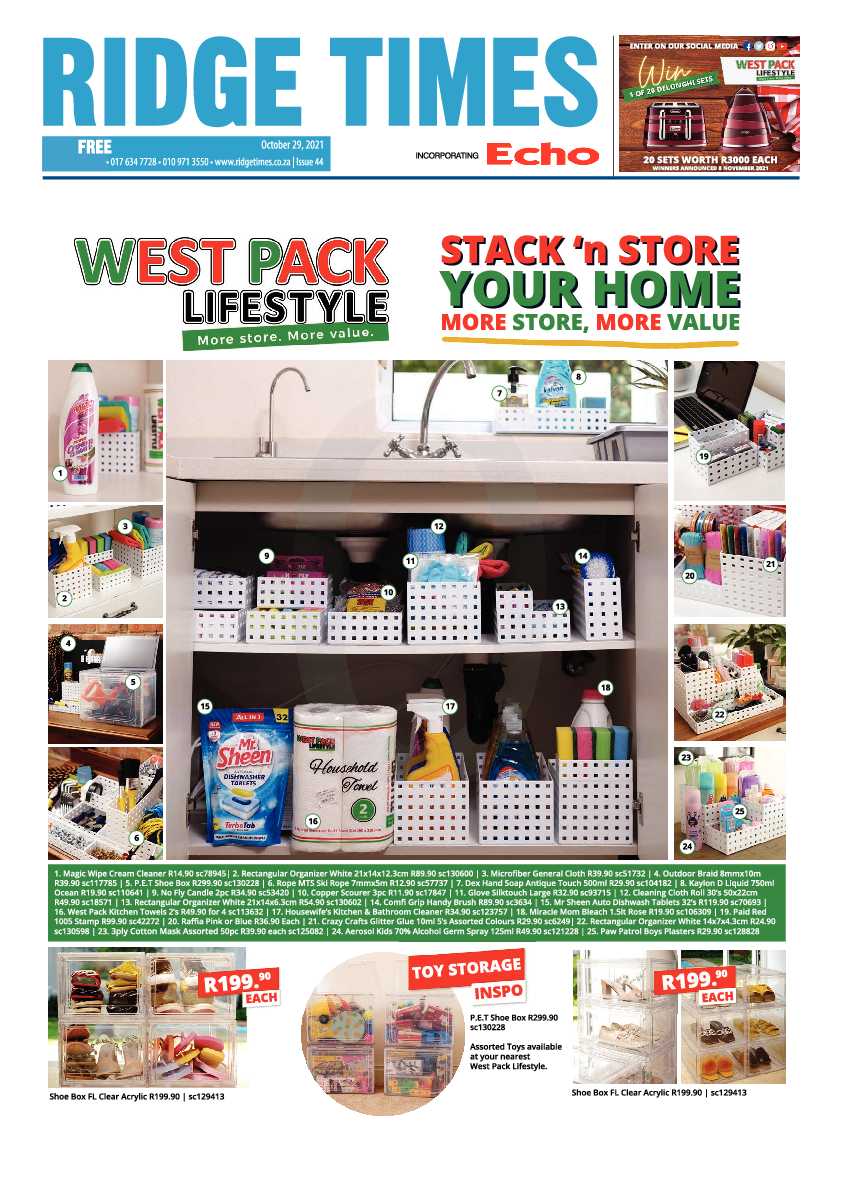 Ridge Times 29 October 2021 page 1