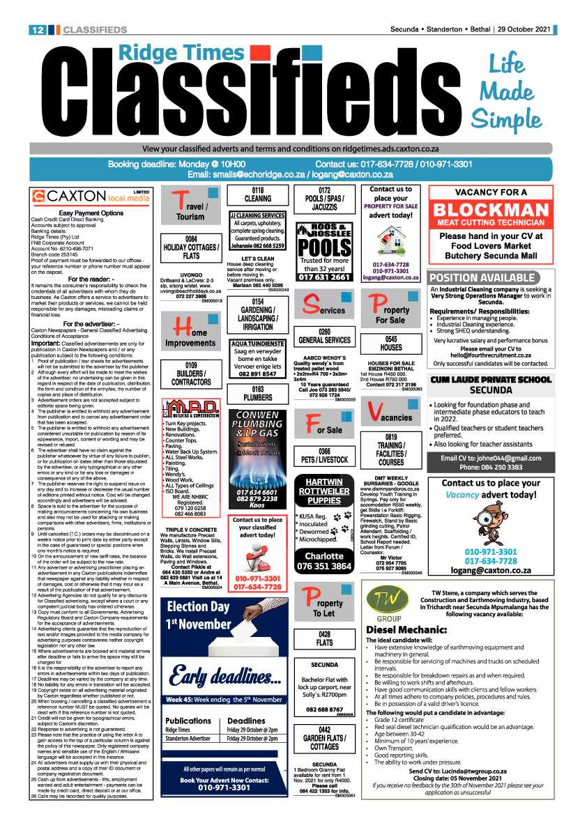 Ridge Times 29 October 2021 page 13