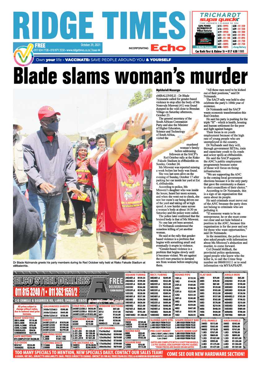 Ridge Times 29 October 2021 page 3