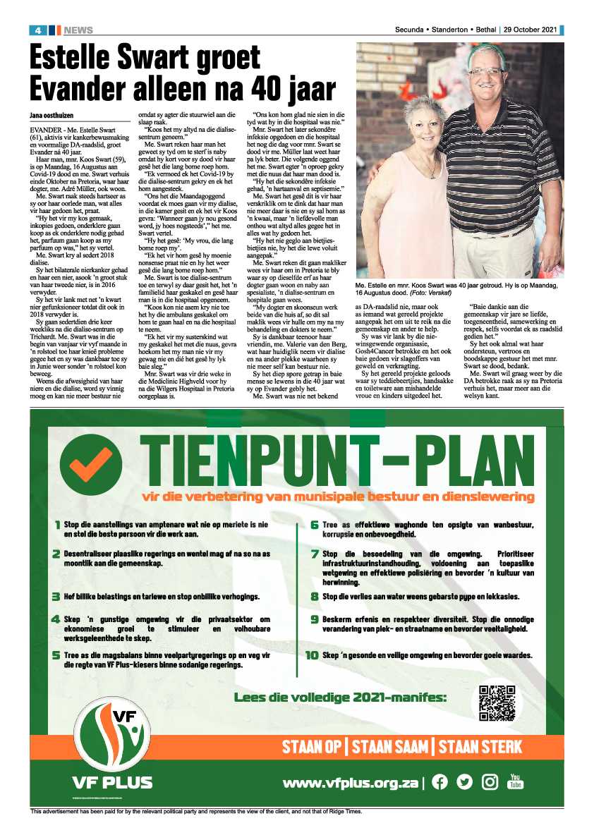 Ridge Times 29 October 2021 page 6