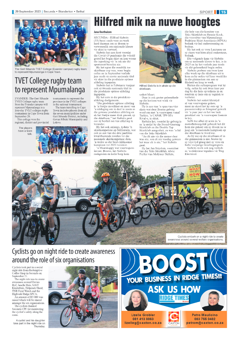 Ridge Times 29 September 2023 page 15