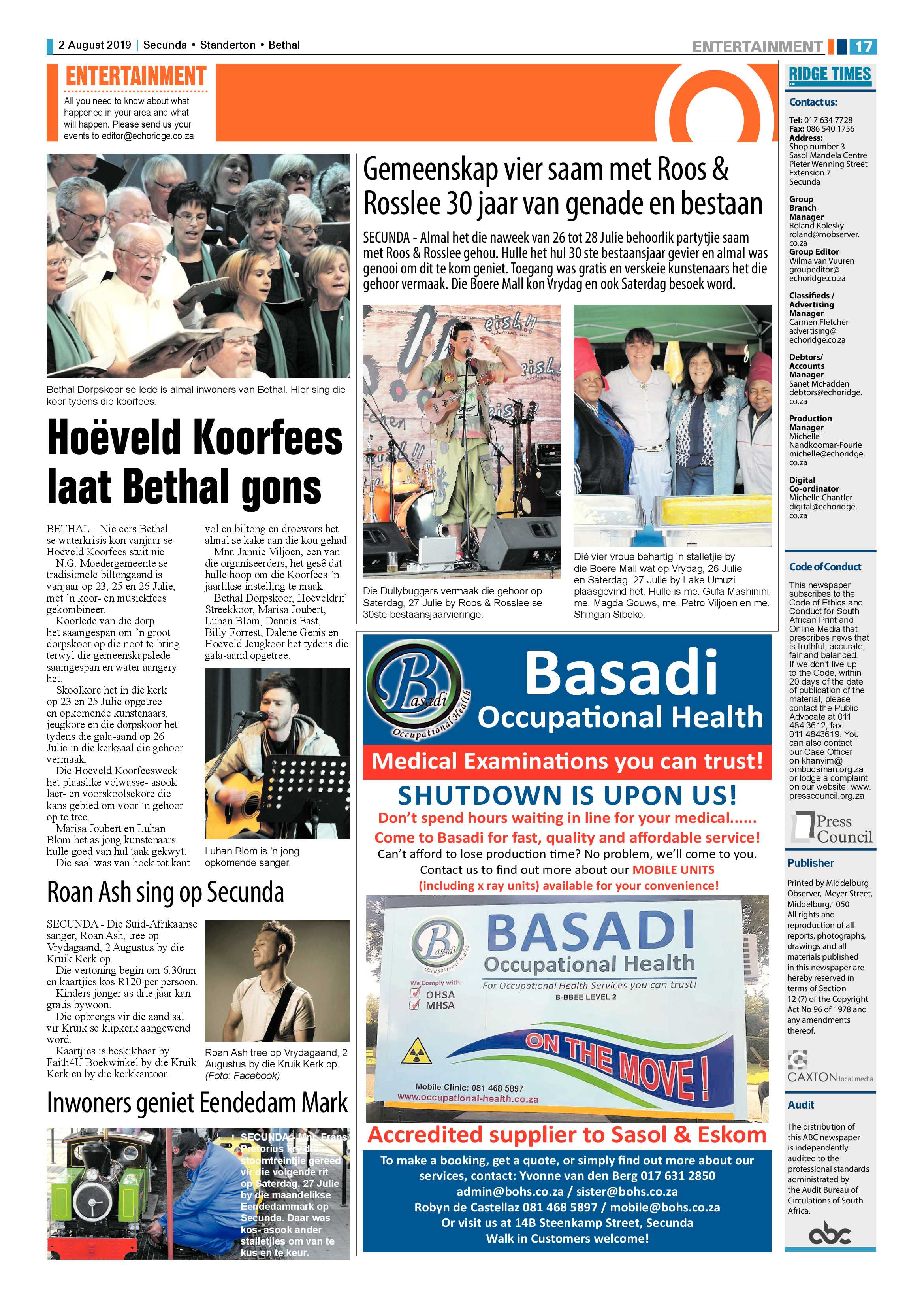 Ridge Times 2 August 2019 page 17