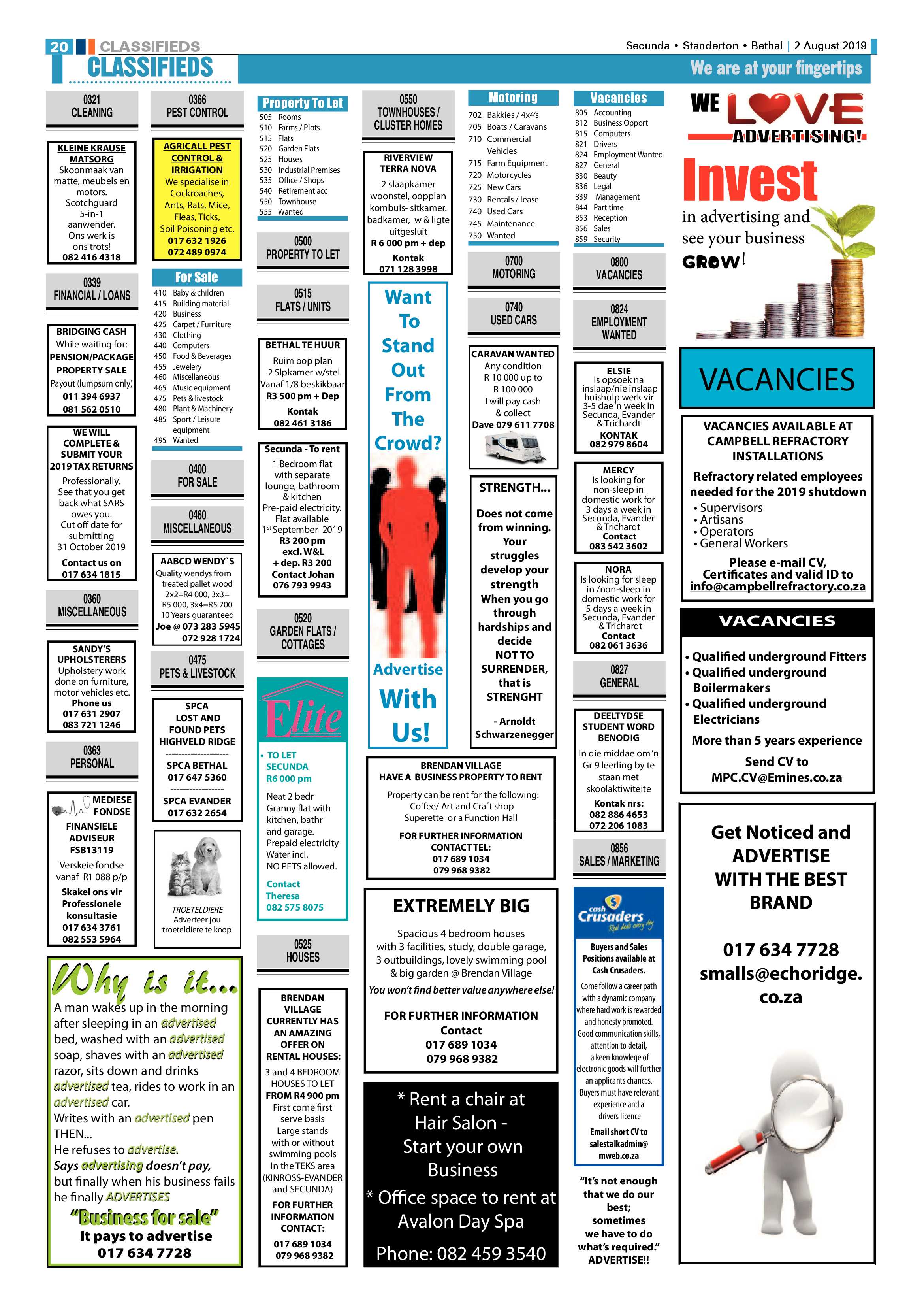 Ridge Times 2 August 2019 page 20