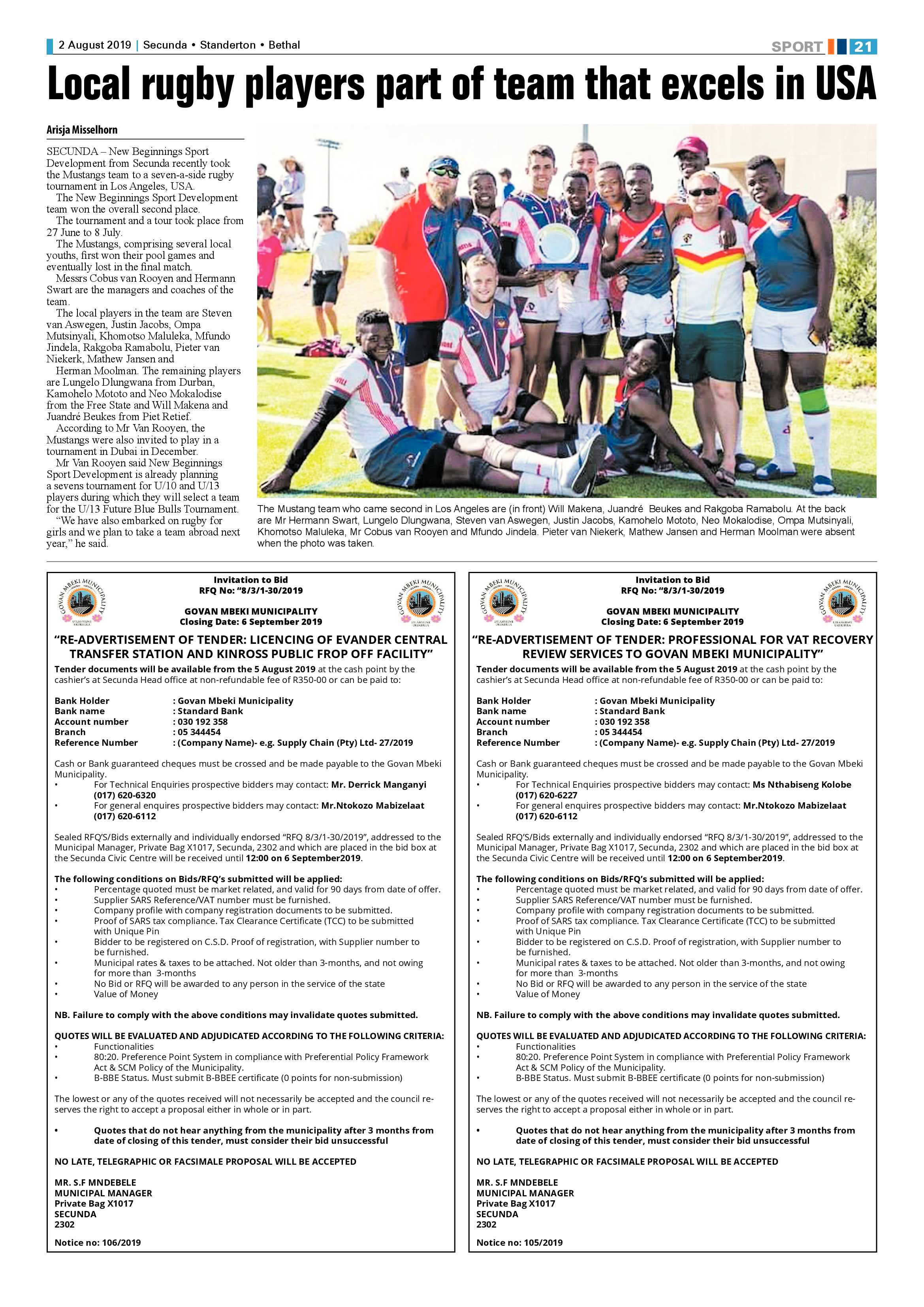 Ridge Times 2 August 2019 page 21