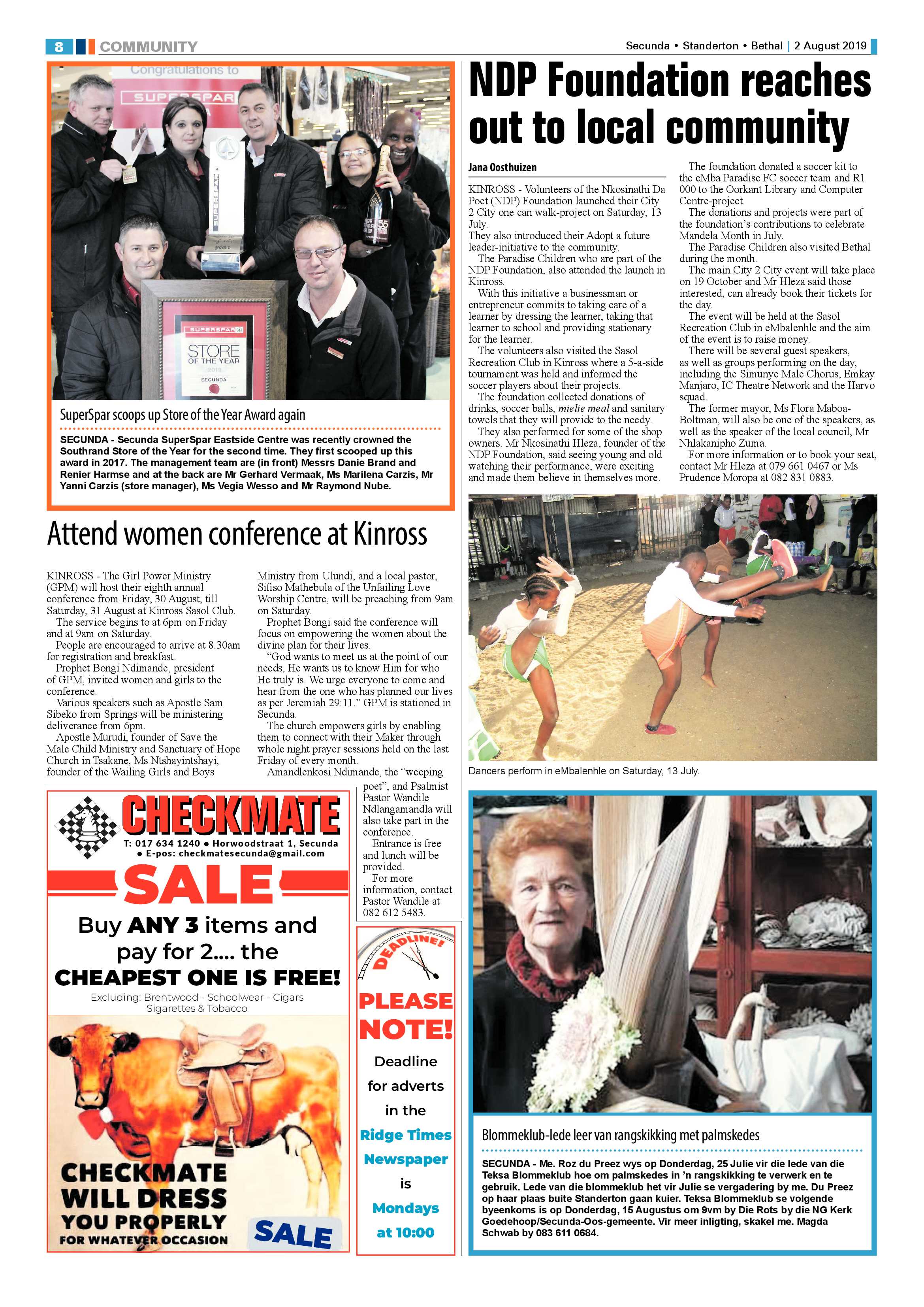 Ridge Times 2 August 2019 page 8