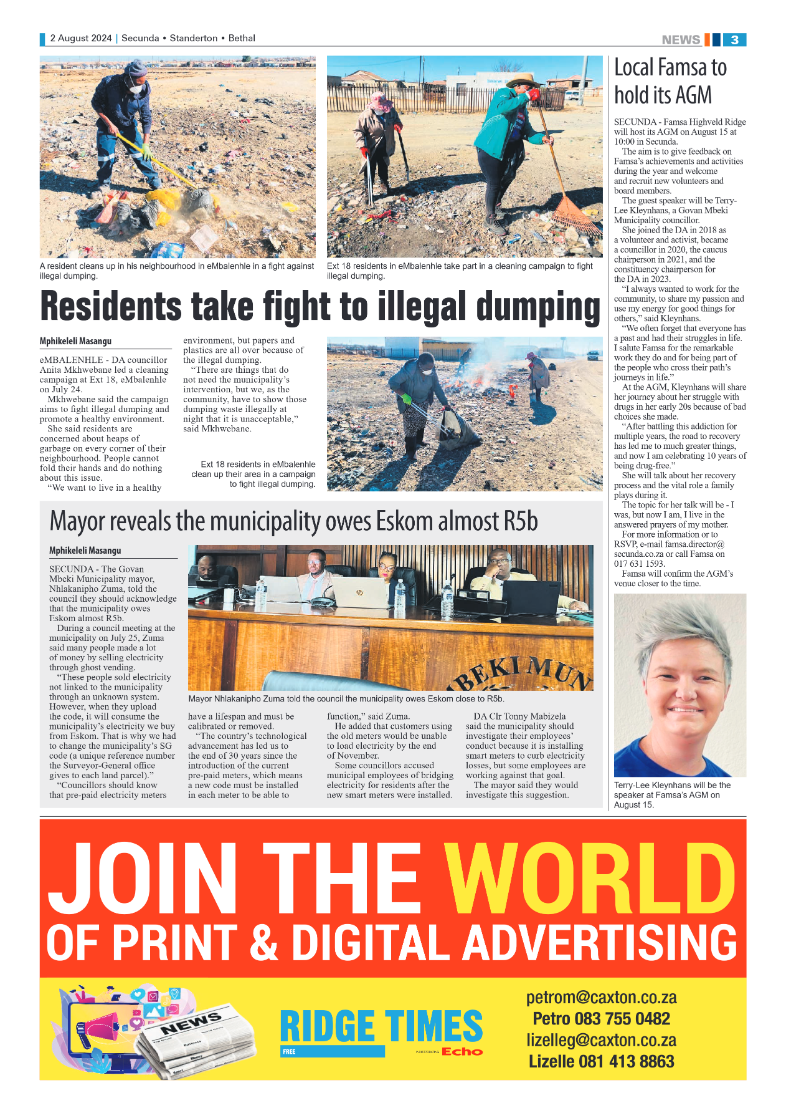 Ridge Times 2 August 2024 page 3
