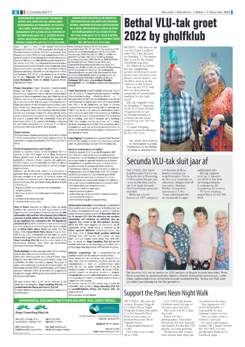 Ridge Times 2 Dec 2022 page 6