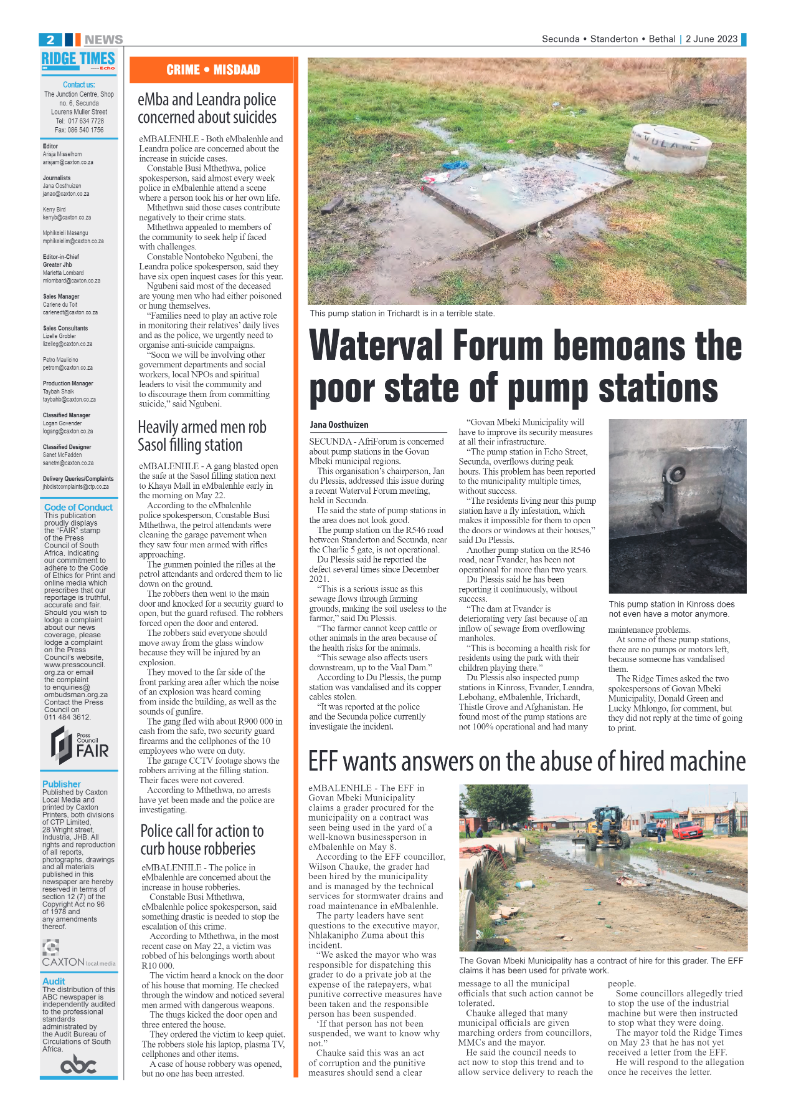 Ridge Times 2 June 2023 page 2