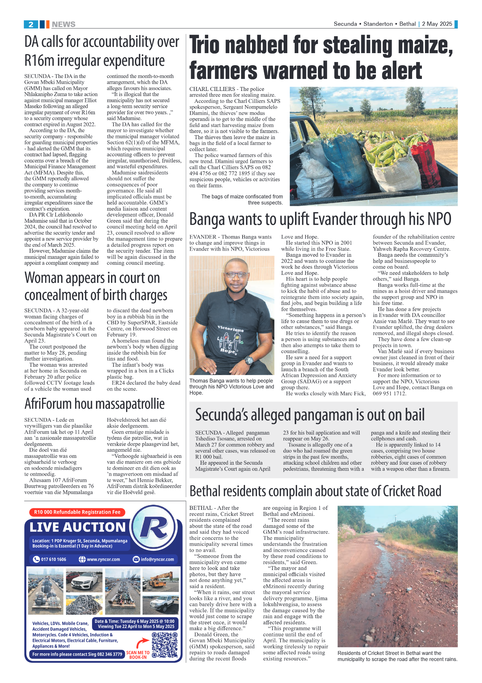 Ridge Times 2 May 2025 page 2