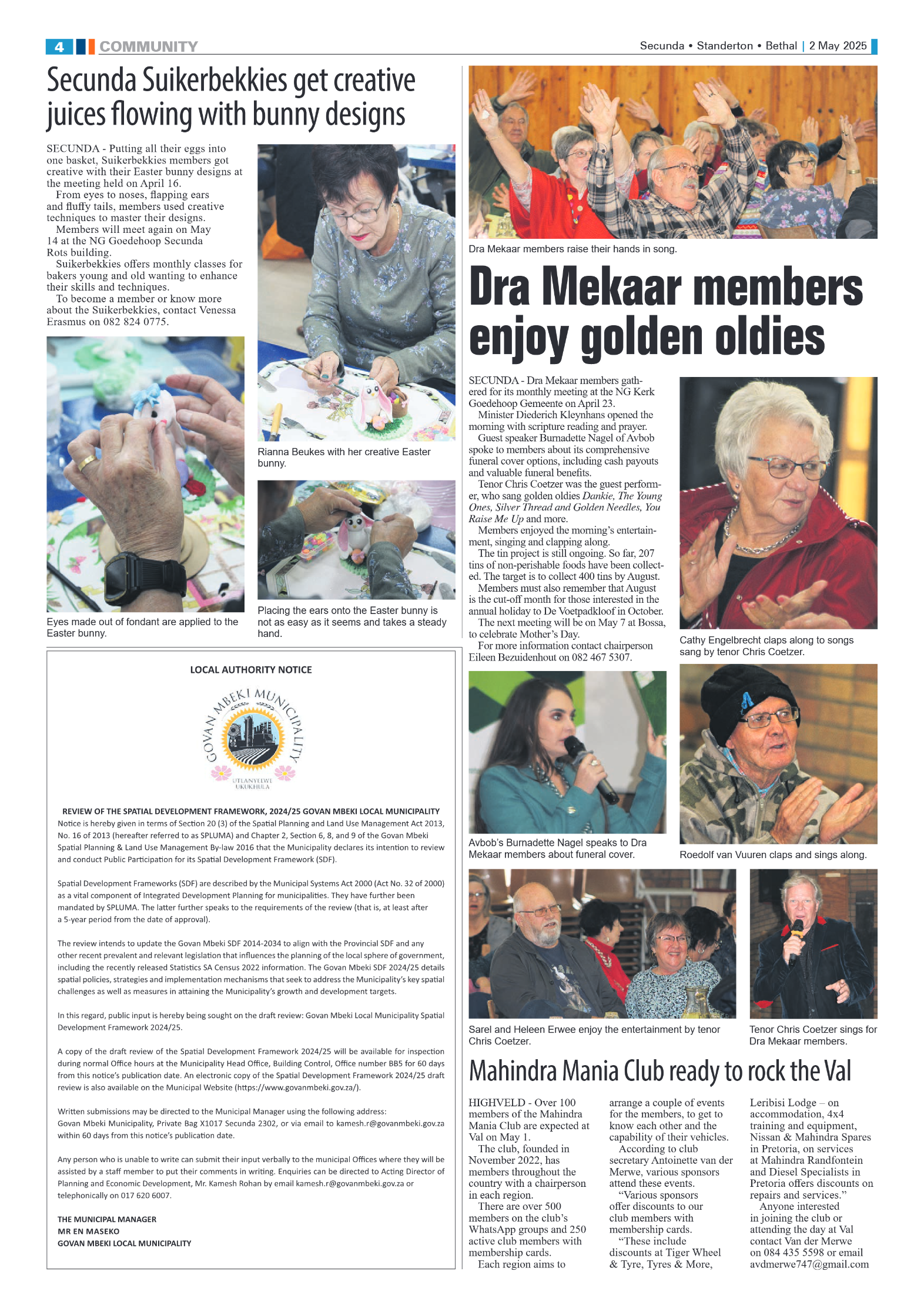 Ridge Times 2 May 2025 page 4