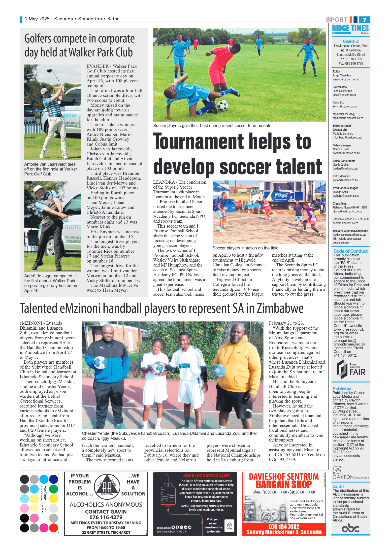 Ridge Times 2 May 2025 page 7
