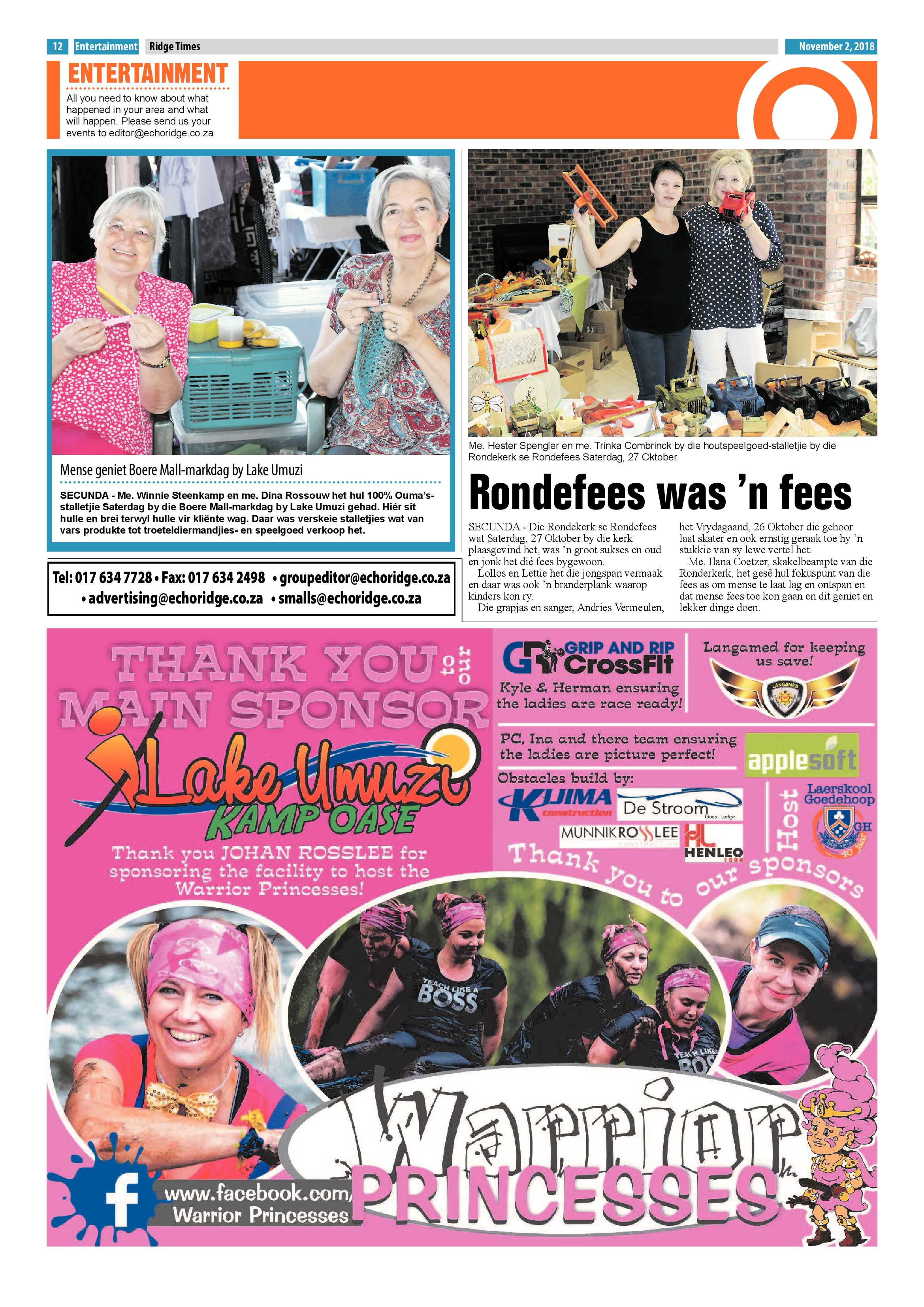 Ridge Times 2 November 2018 page 12