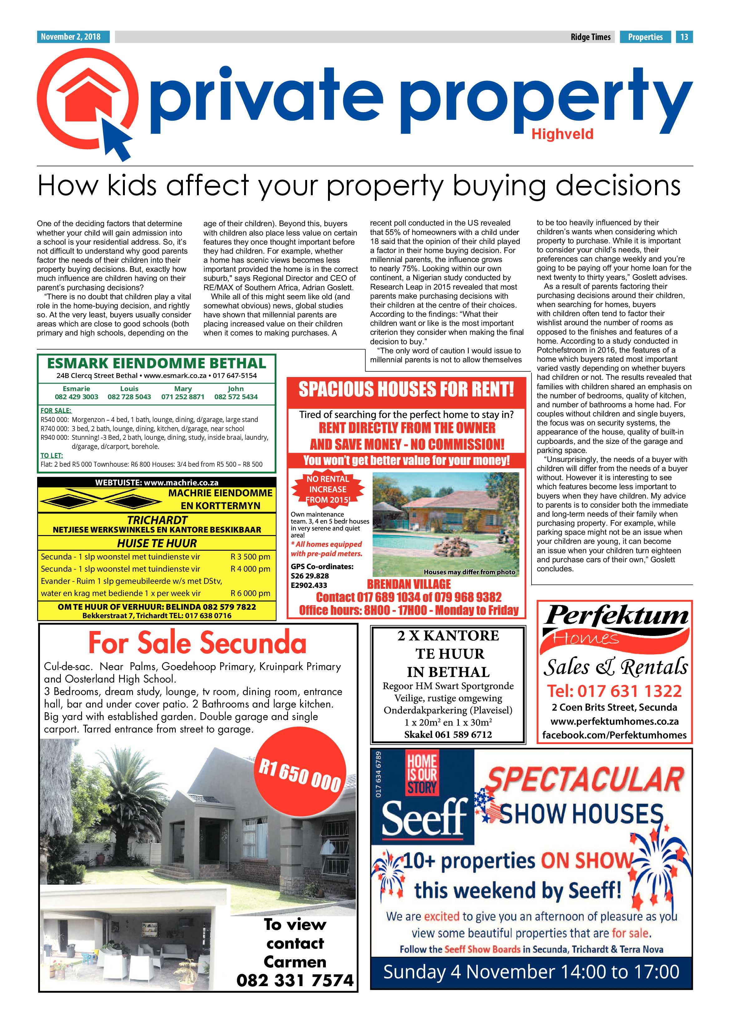 Ridge Times 2 November 2018 page 13