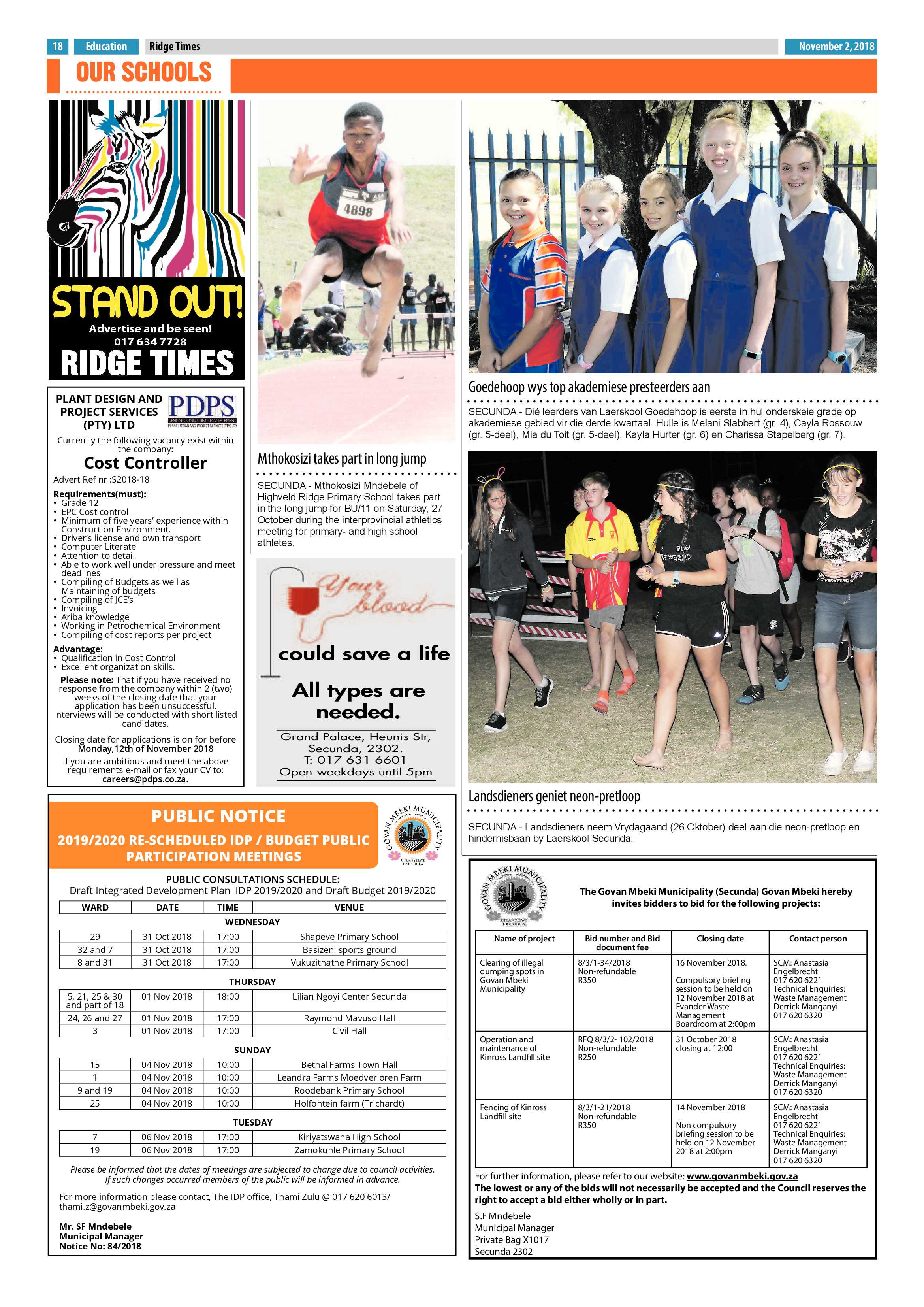 Ridge Times 2 November 2018 page 18