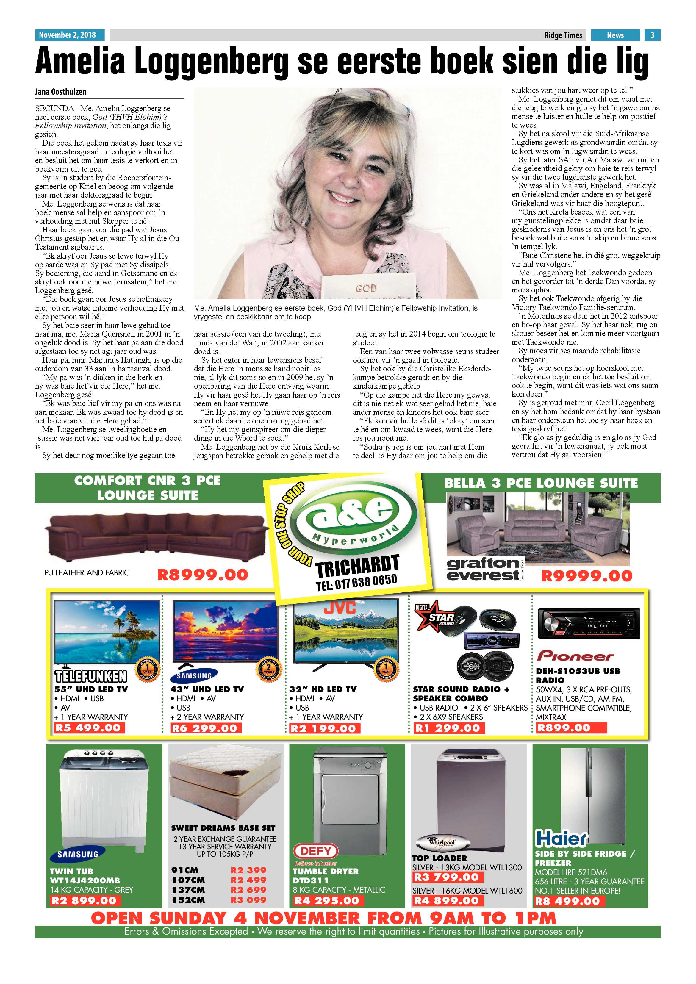 Ridge Times 2 November 2018 page 3