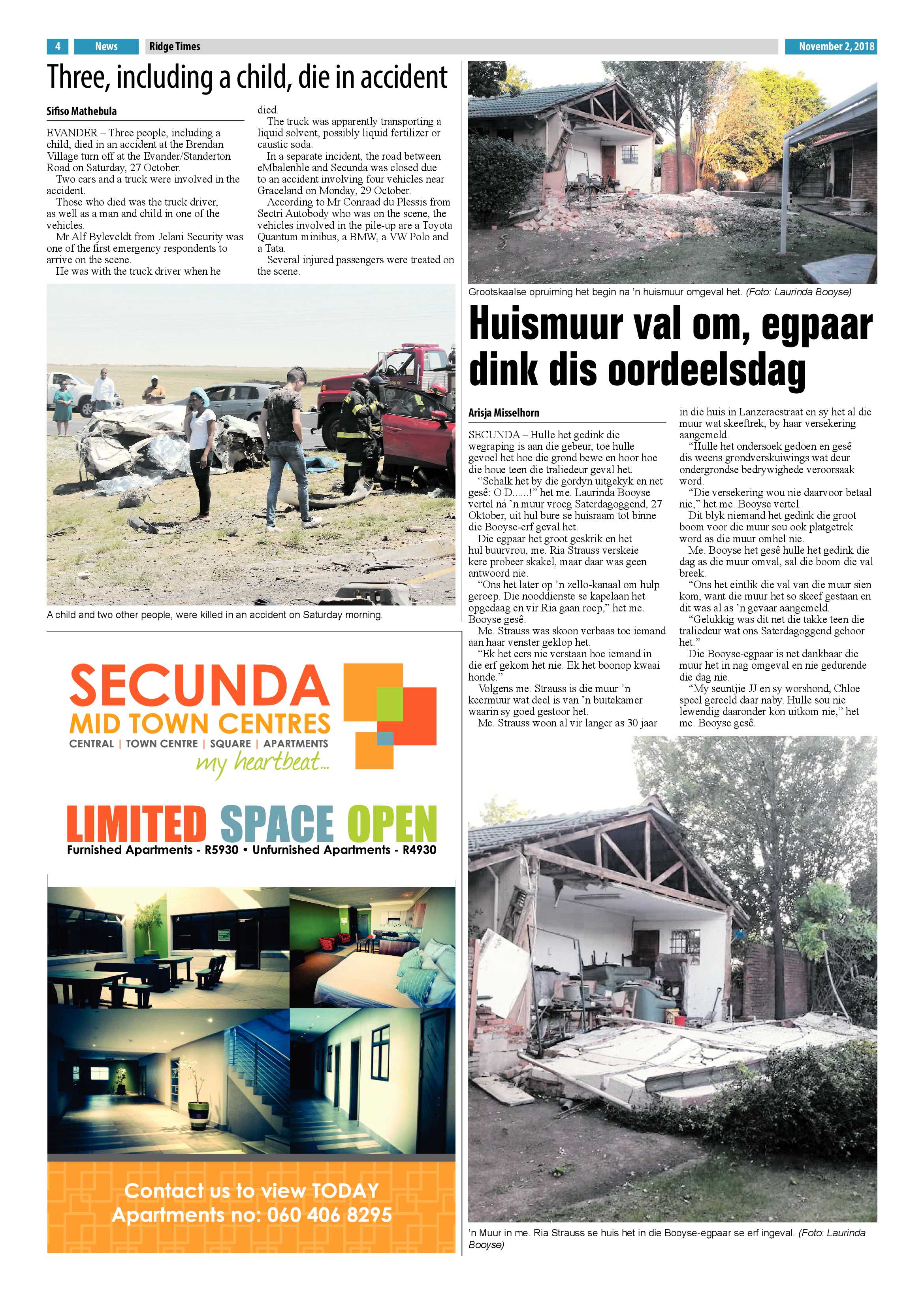 Ridge Times 2 November 2018 page 4
