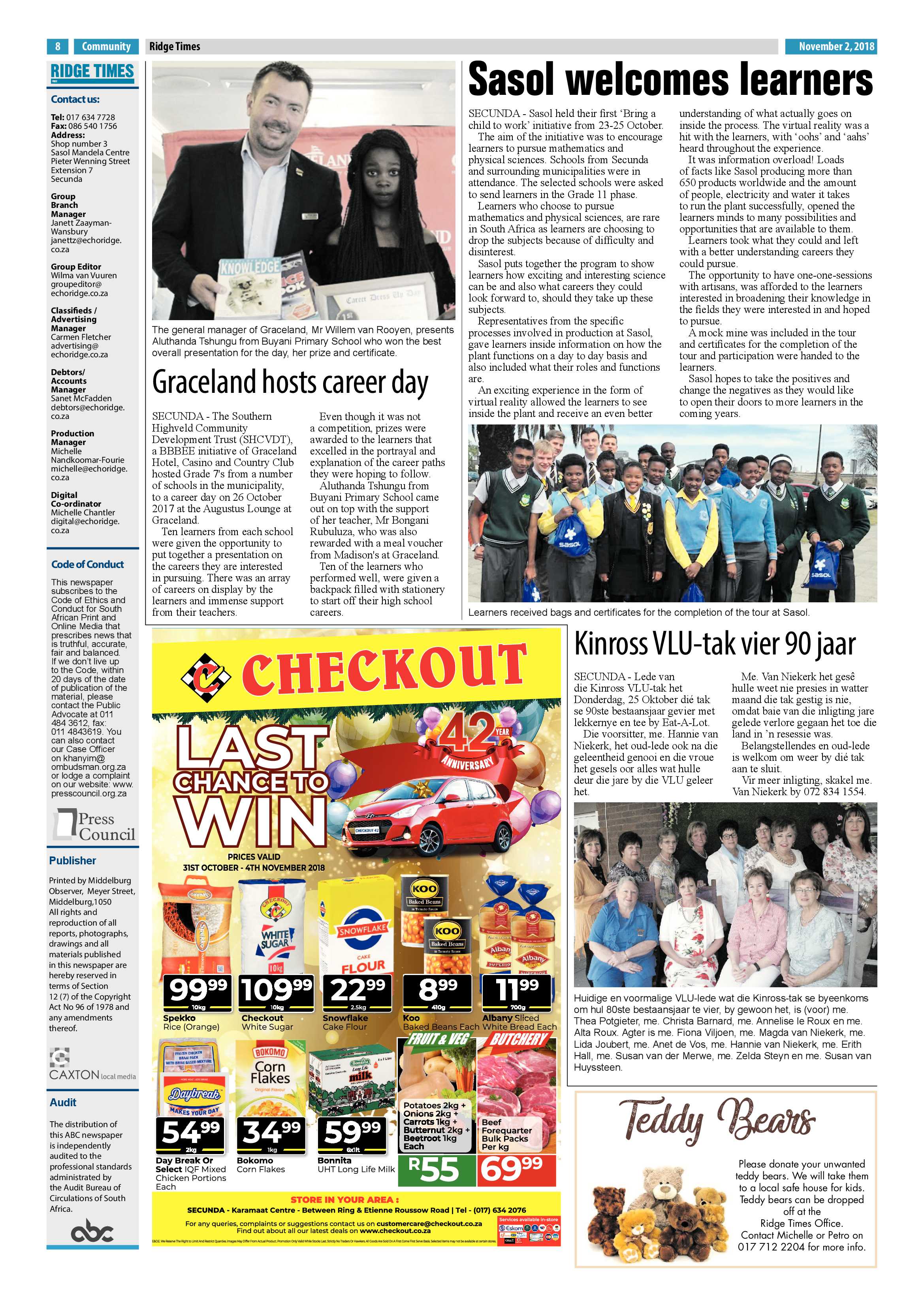 Ridge Times 2 November 2018 page 8