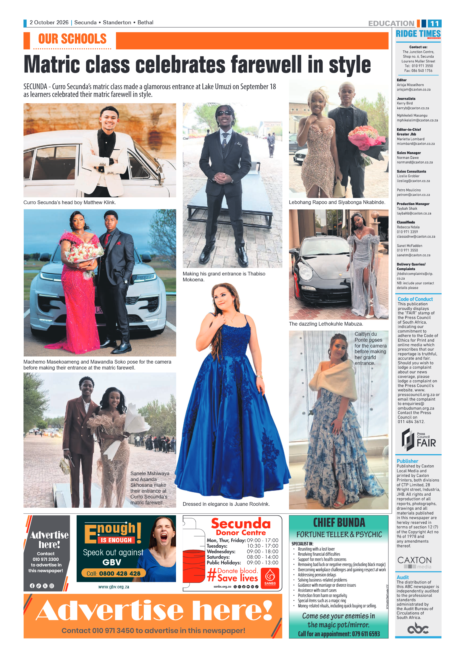 Ridge Times 2 October 2026 page 11