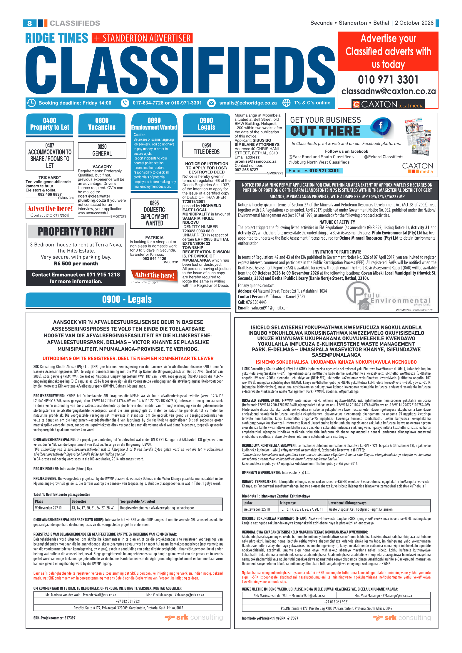 Ridge Times 2 October 2026 page 8