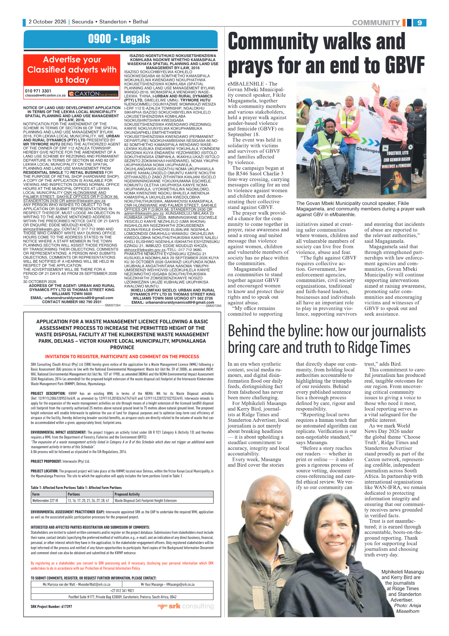 Ridge Times 2 October 2026 page 9