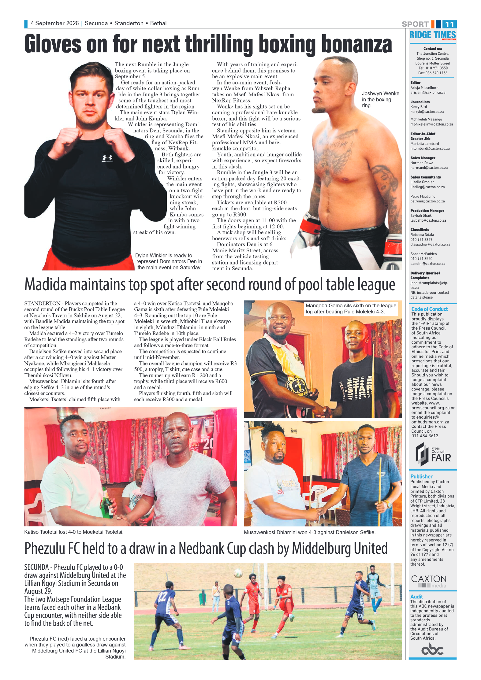 Ridge Times 2 September 2026 page 11