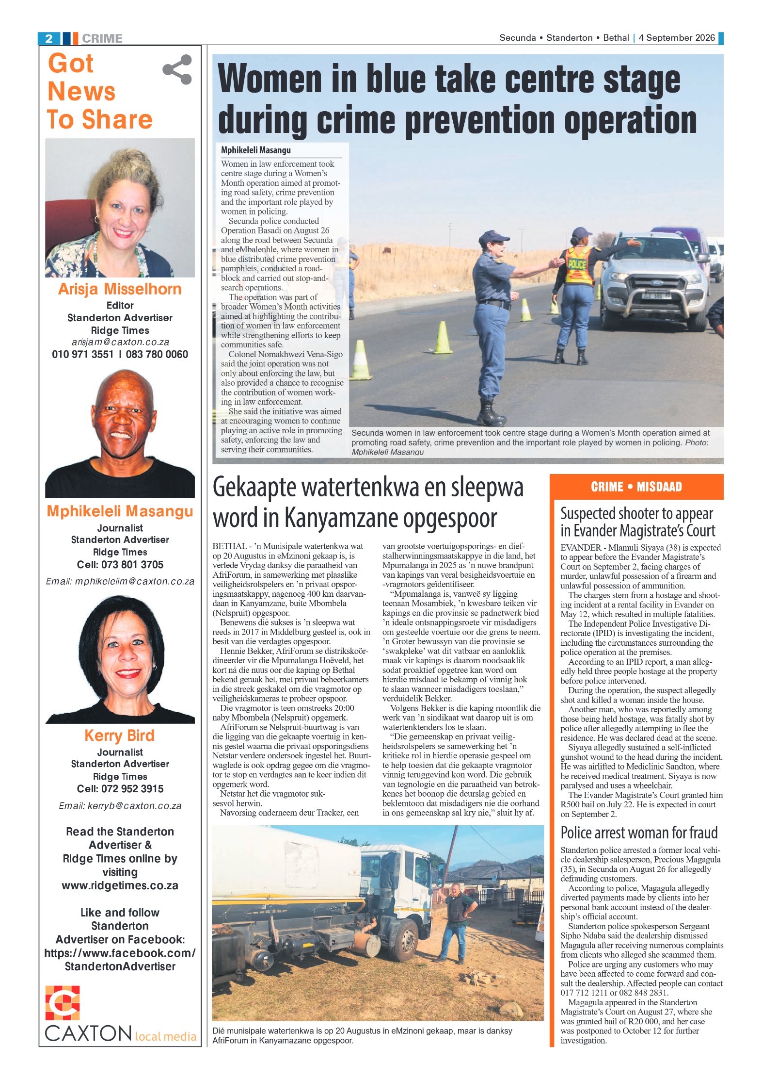 Ridge Times 2 September 2026 page 2