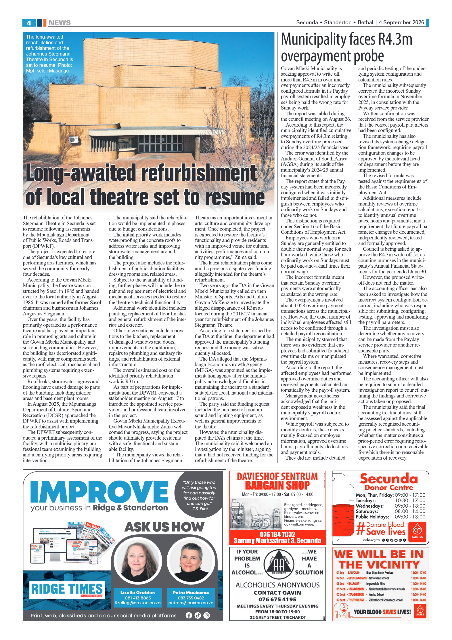 Ridge Times 2 September 2026 page 4